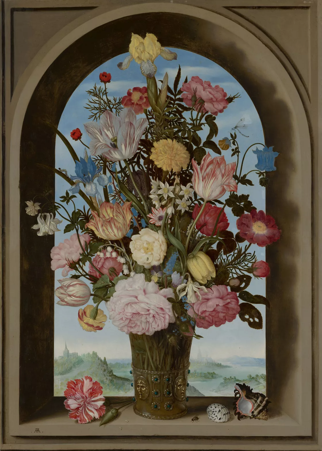 Ambrosius Bosschaert, Vase of Flowers in a Window Ambrosius Bosschaert, Vase of Flowers in a Window