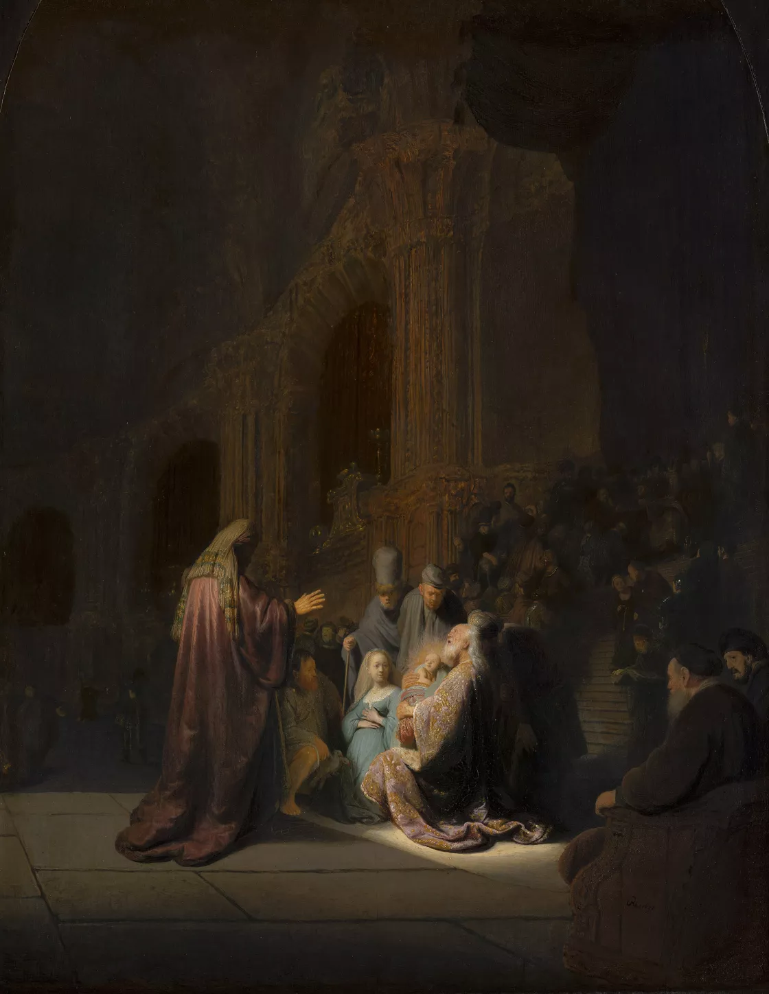 Rembrandt van Rijn, Simeon’s Song of Praise Rembrandt van Rijn, Simeon’s Song of Praise