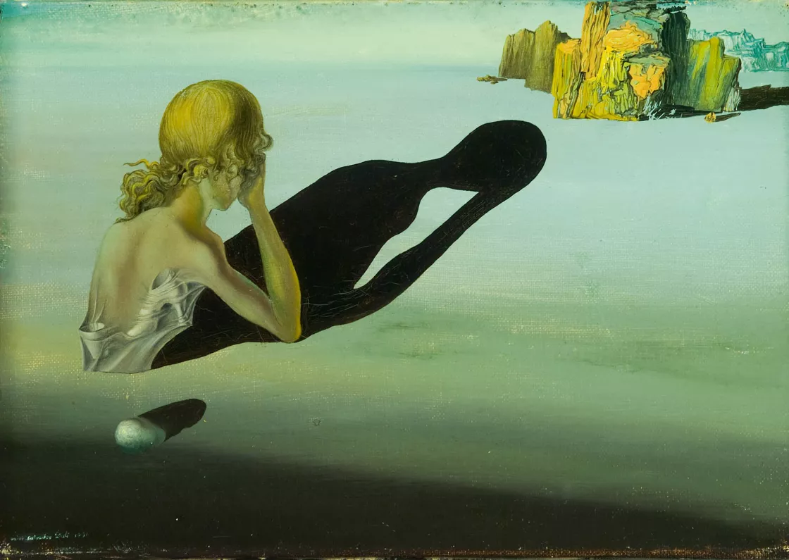 Salvador Dalí. Remordimiento o Esfinge enterrada en la arena, 1931 Salvador Dalí. Remordimiento o Esfinge enterrada en la arena, 1931