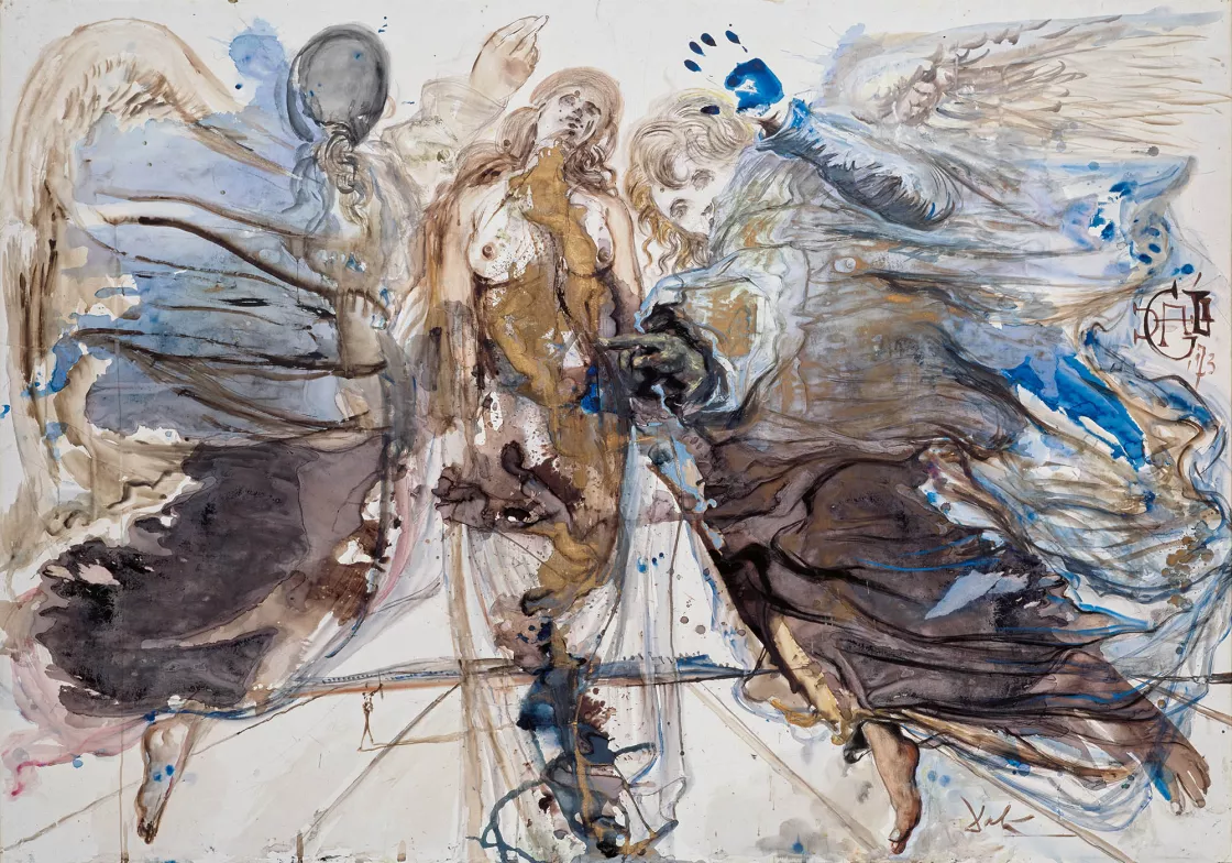 Salvador Dalí. Metamorfosis de ángeles mariposa, 1973 Salvador Dalí. Metamorfosis de ángeles mariposa, 1973