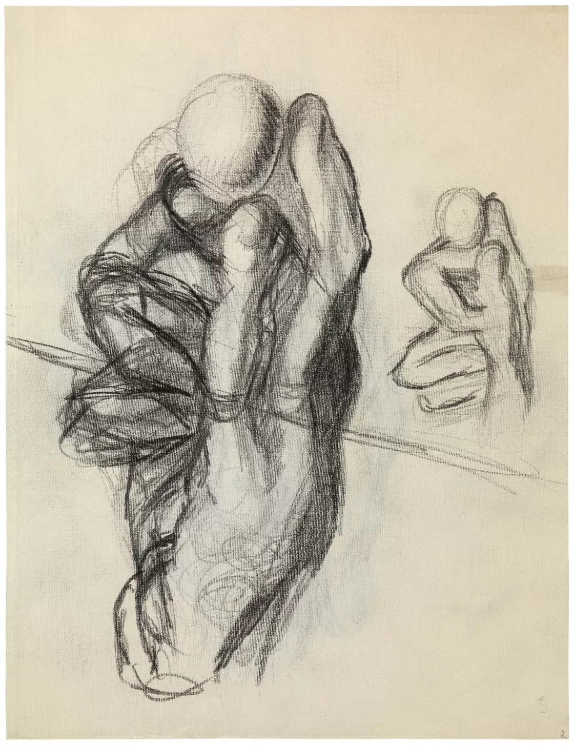 Salvador Dalí. Estudio para Metamorfosis de Narciso, hacia 1937 Salvador Dalí. Estudio para Metamorfosis de Narciso, hacia 1937
