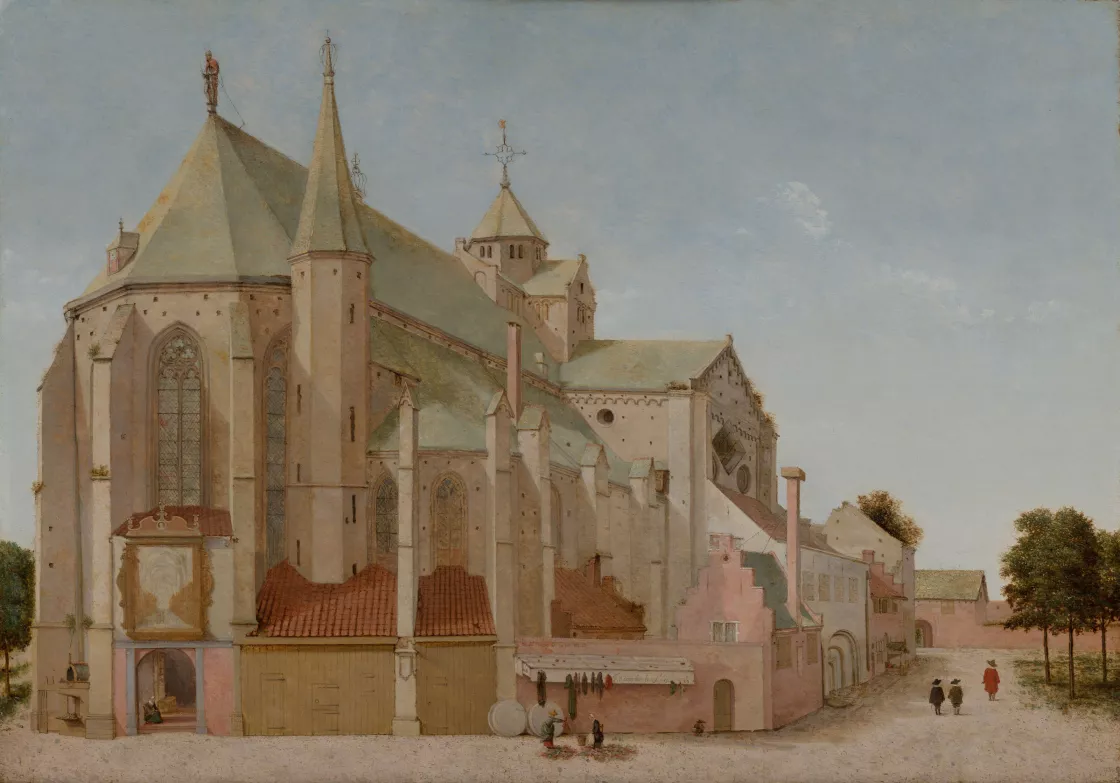 Pieter Saenredam, The Mariaplaats with the Mariakerck in Utrecht Pieter Saenredam, The Mariaplaats with the Mariakerck in Utrecht