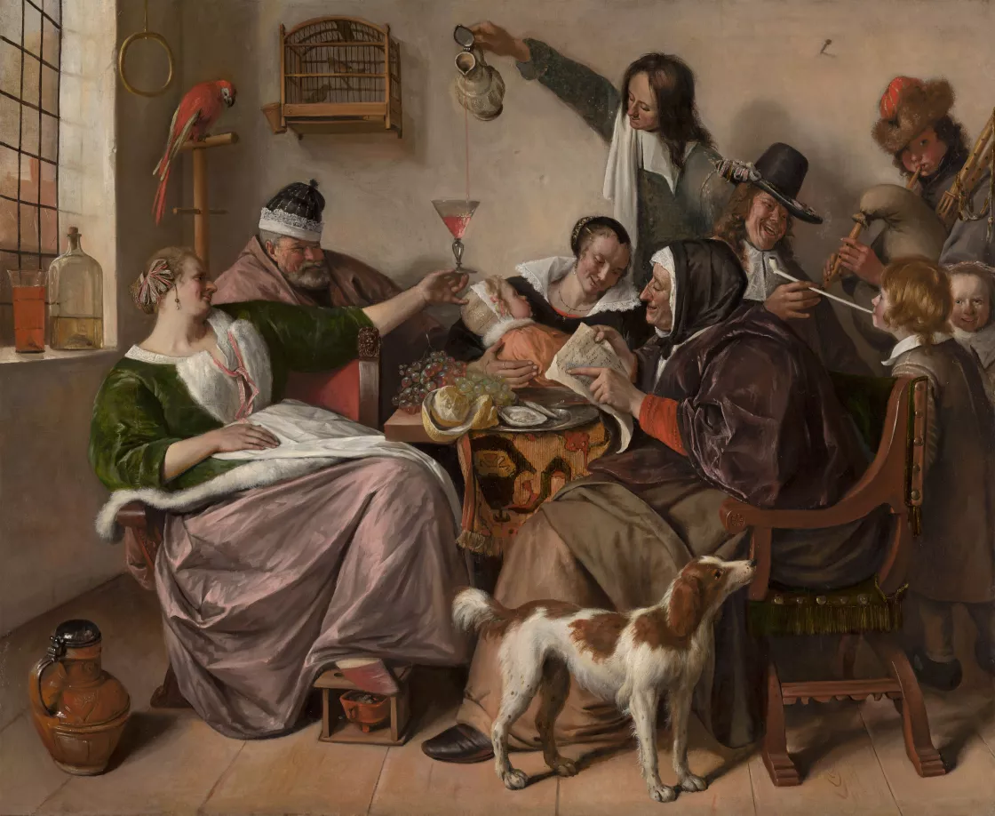 Jan Steen, As the Old Sing, So Pipe the Young Jan Steen, As the Old Sing, So Pipe the Young