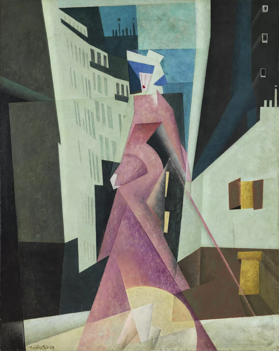 La dama de malva1922 La dama de malva. Lyonel Feininger