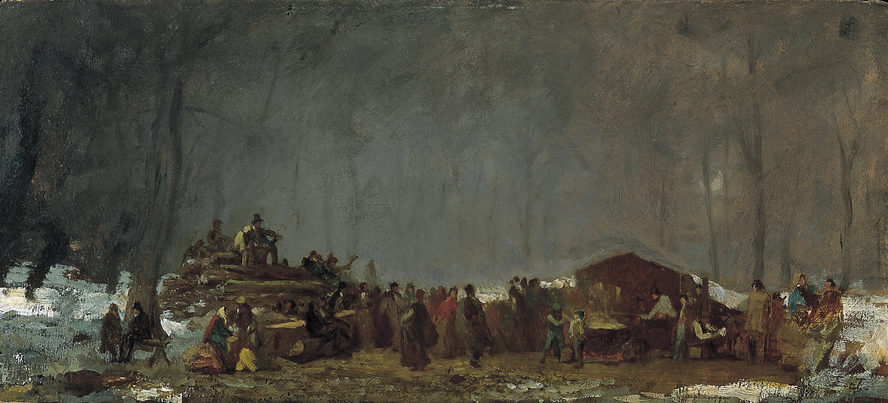 JOHNSON EASTMAN. El campamento para la fabricación de azúcar de arce, La despedida
