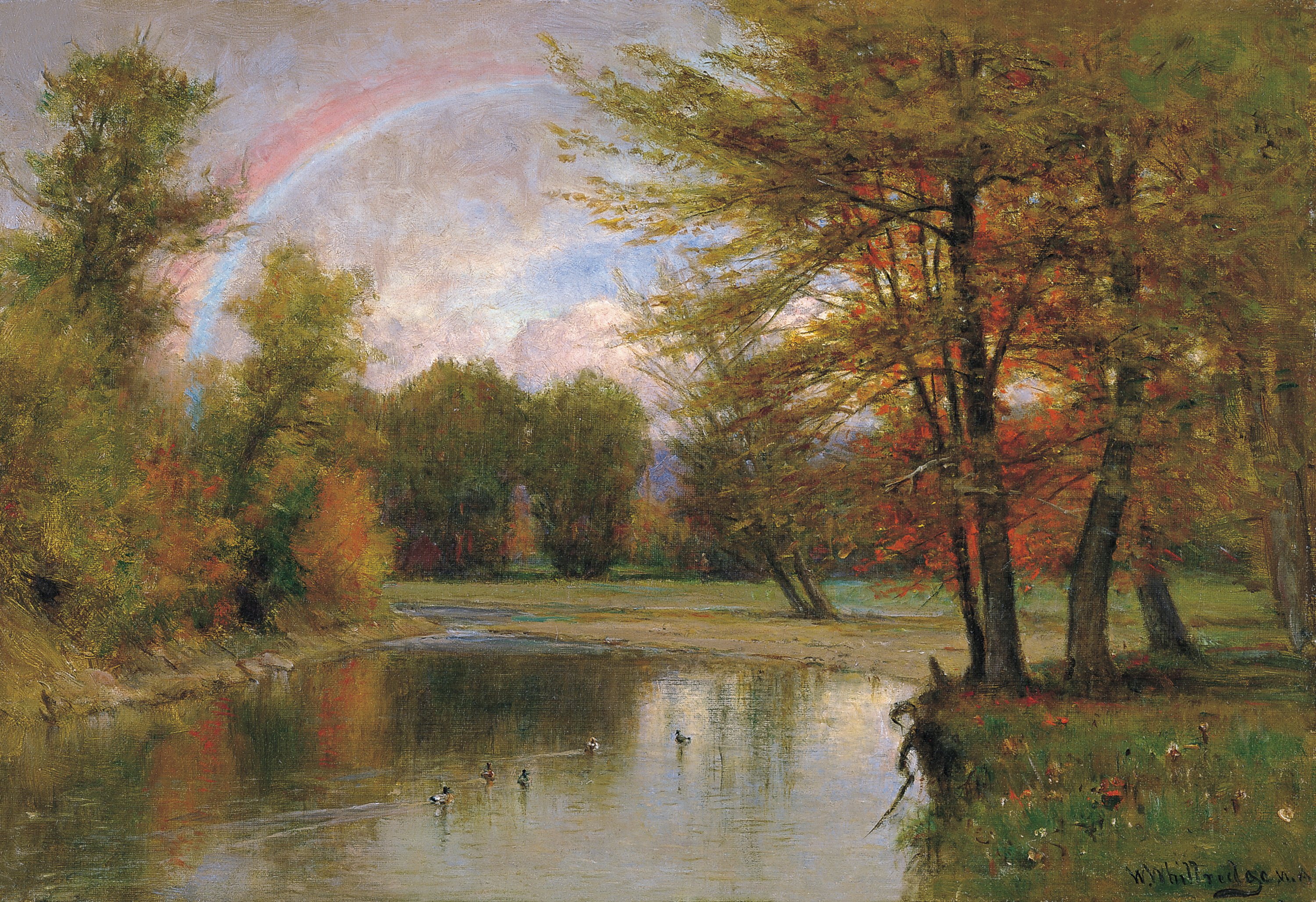 WHITTREDGE WORTHINGTON. El arco iris otoño Catskill