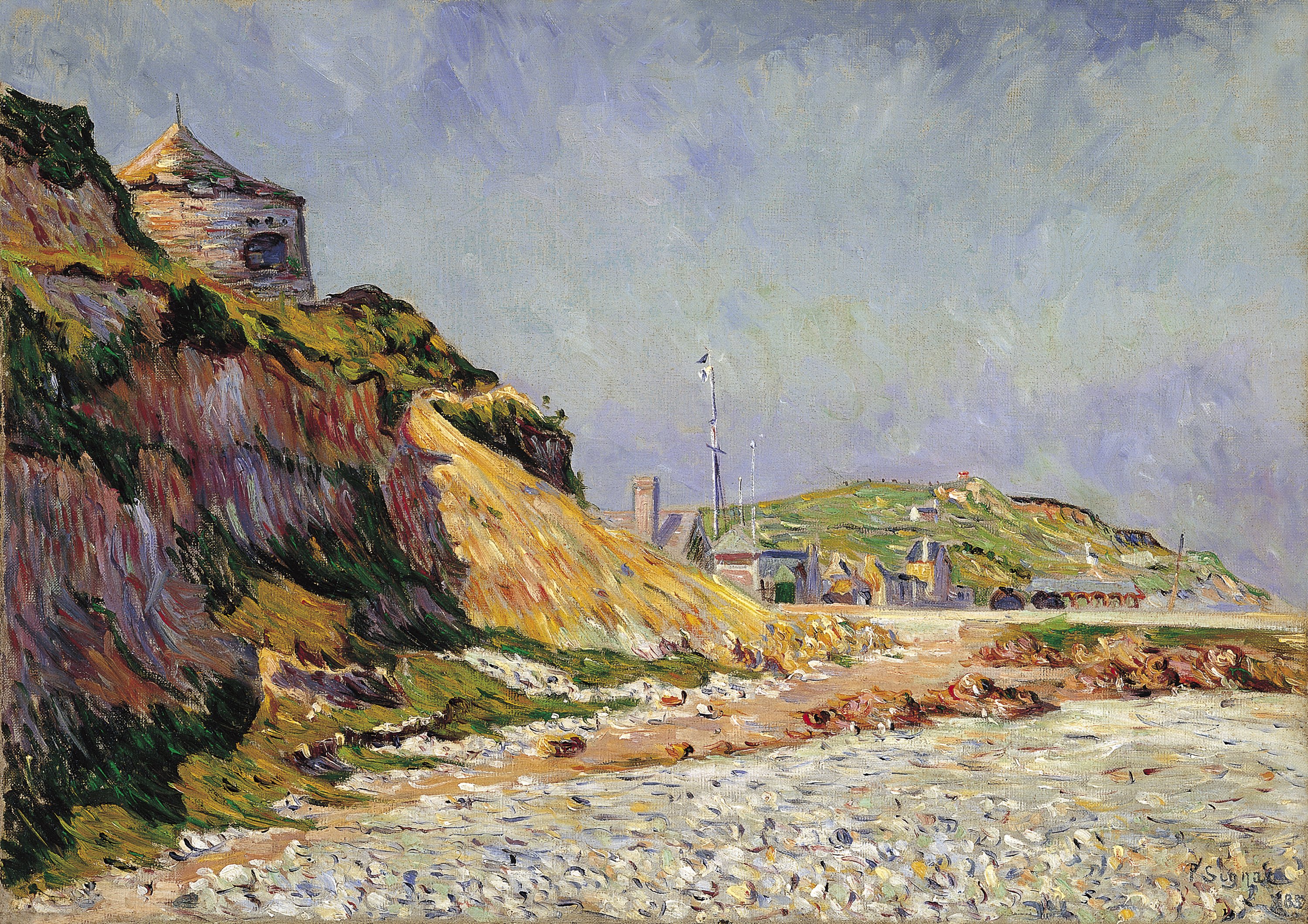 SIGNAC PAUL . Port en Bessin, la playa