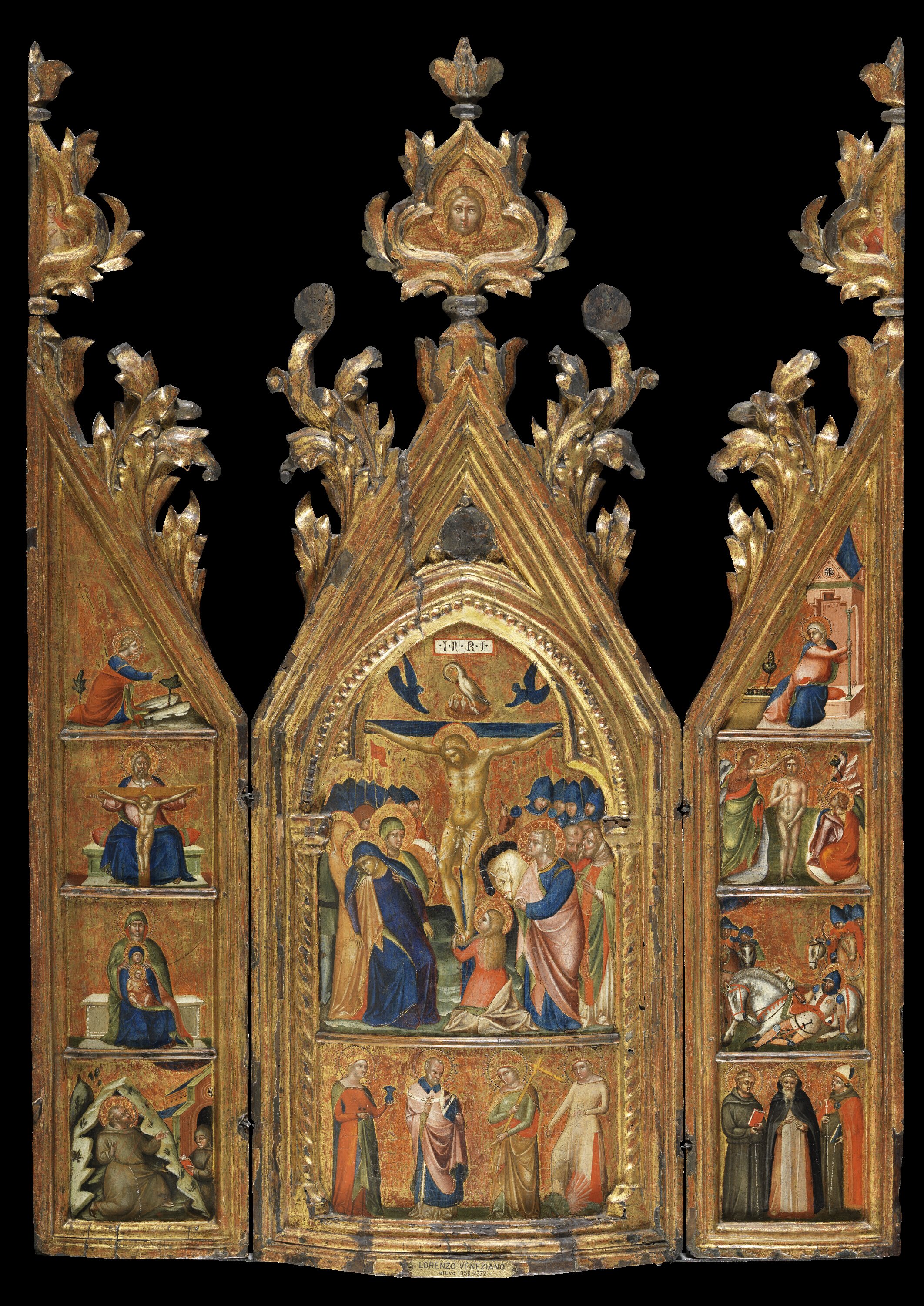 Lorenzo Veneziano, Tríptico portátil de la Crucifixión
