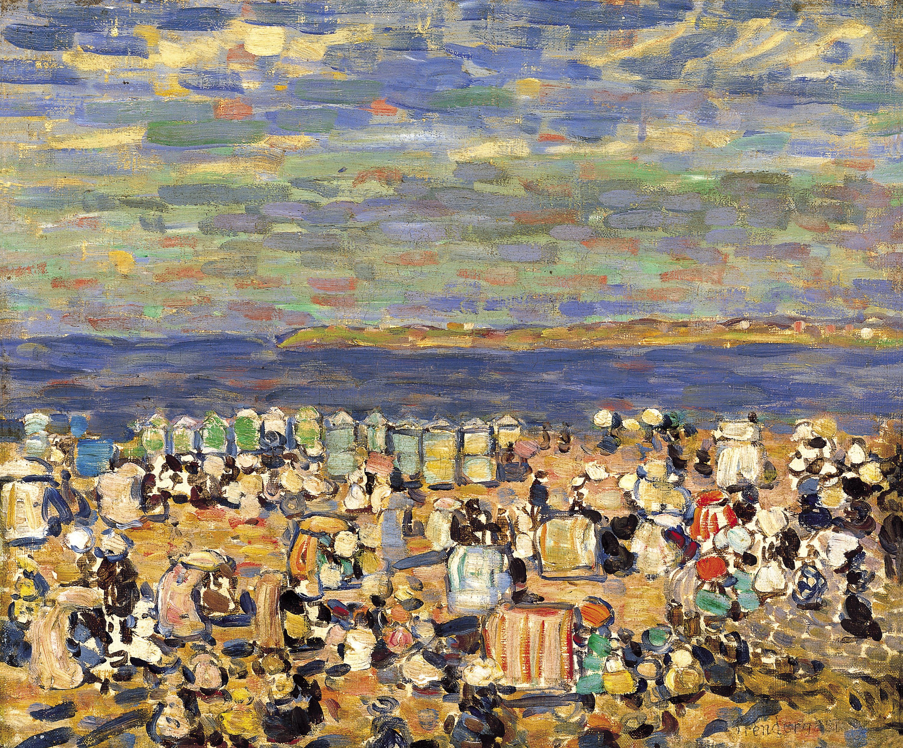 Maurice Prendergast.La playa de St. Malo