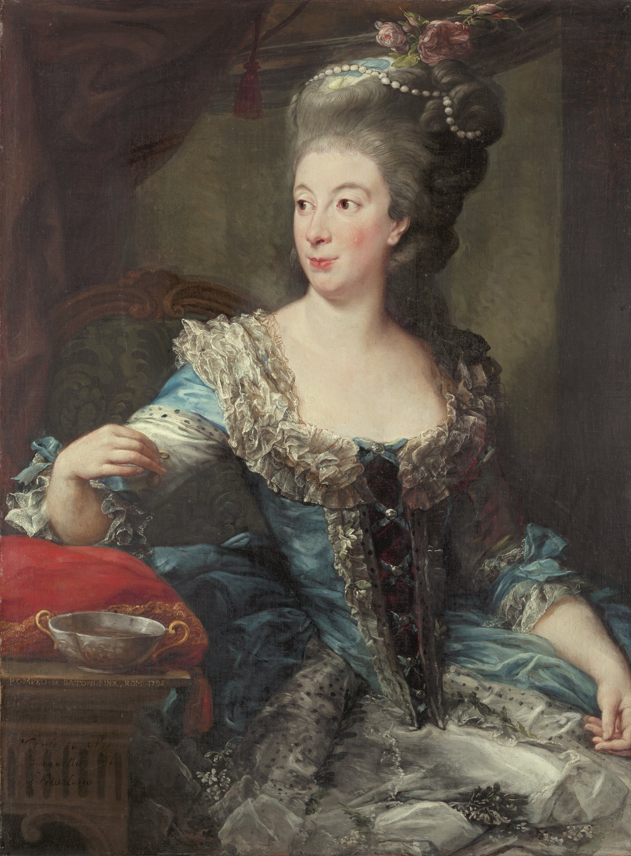 Portrait of the Countess Maria Benedetta di San Martino. Pompeo  Batoni