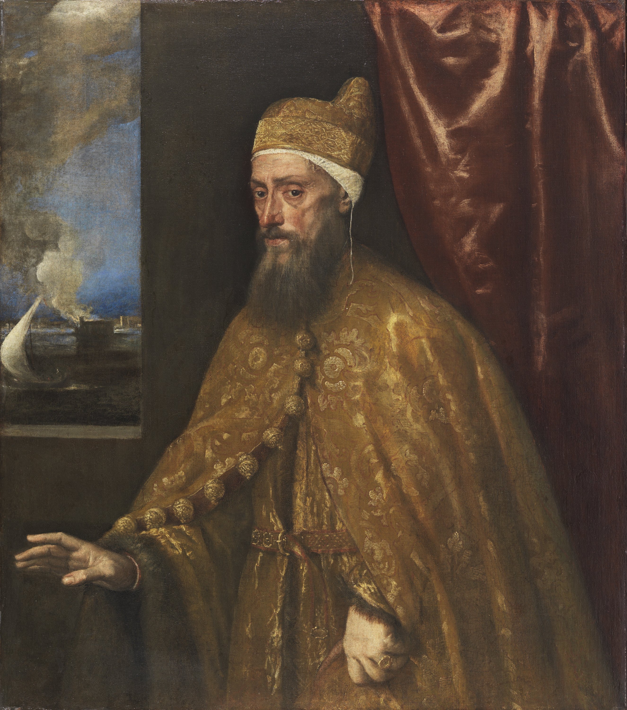 Portrait of Doge Francesco Venier. Tiziano (Tiziano Vecellio)