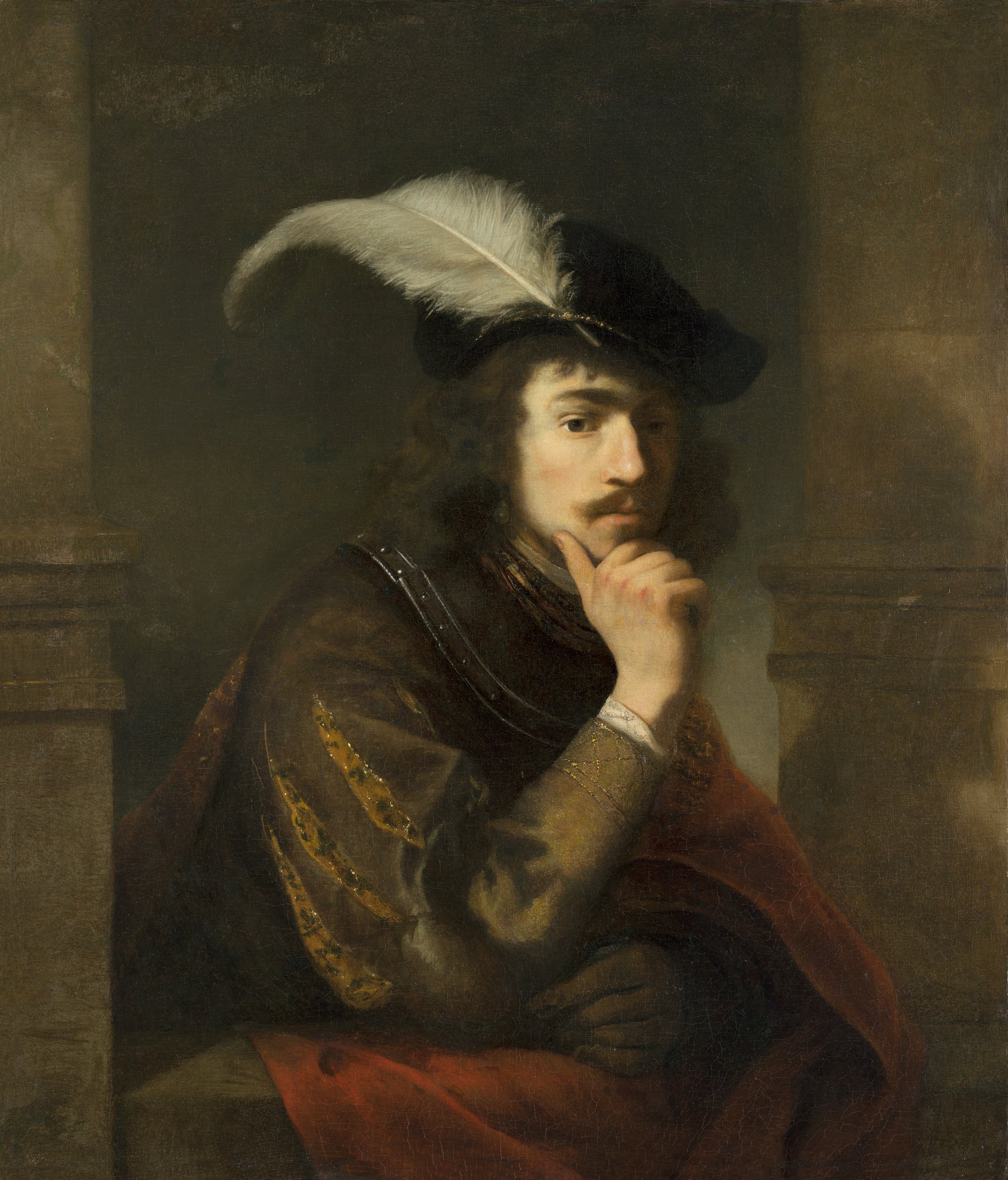 Young Man in a Feathered Cap. Joven con una pluma en la gorra, c. 1647