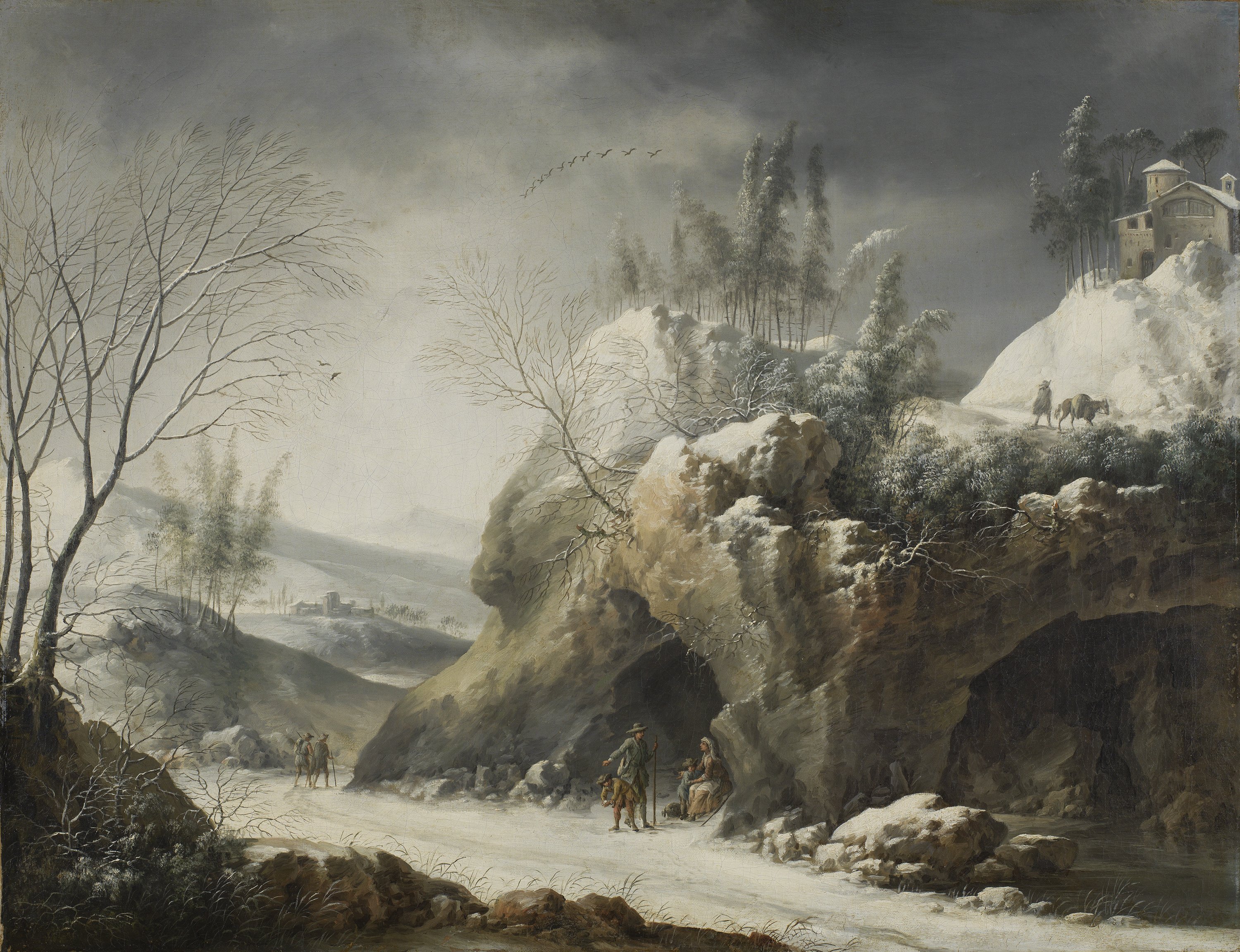 Winter Landscape with a Peasant Family