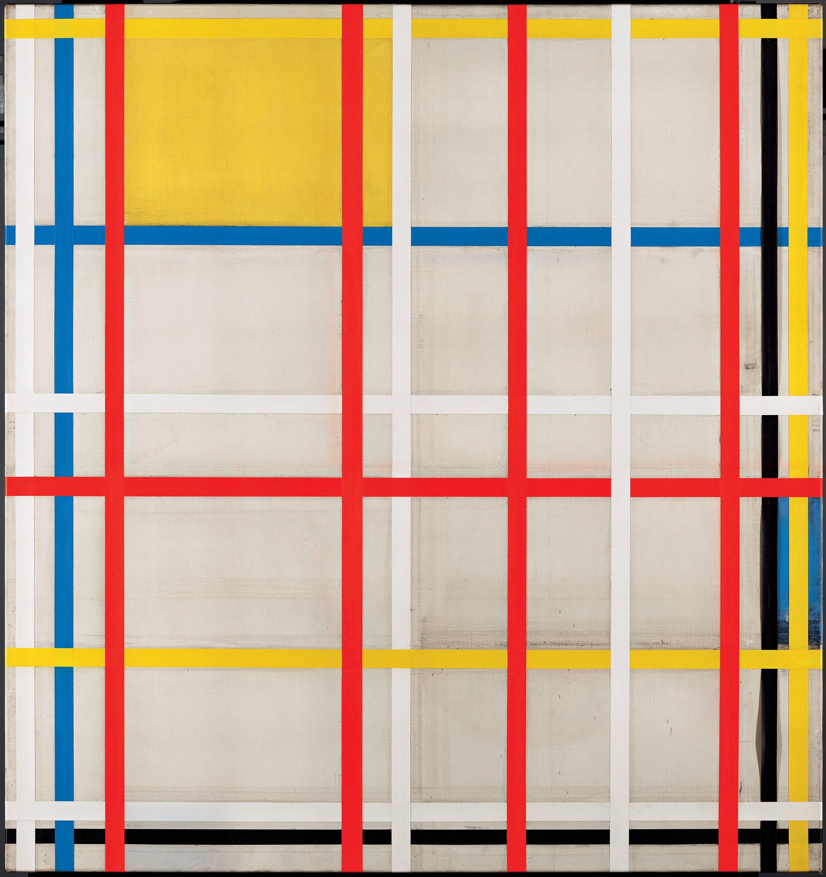 Nueva York, 3 (inacabado). Piet Mondrian