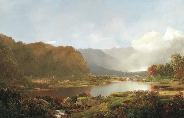 Fishermen in the Adirondacks. Pescadores en los Adirondacks, c. 1860-1870