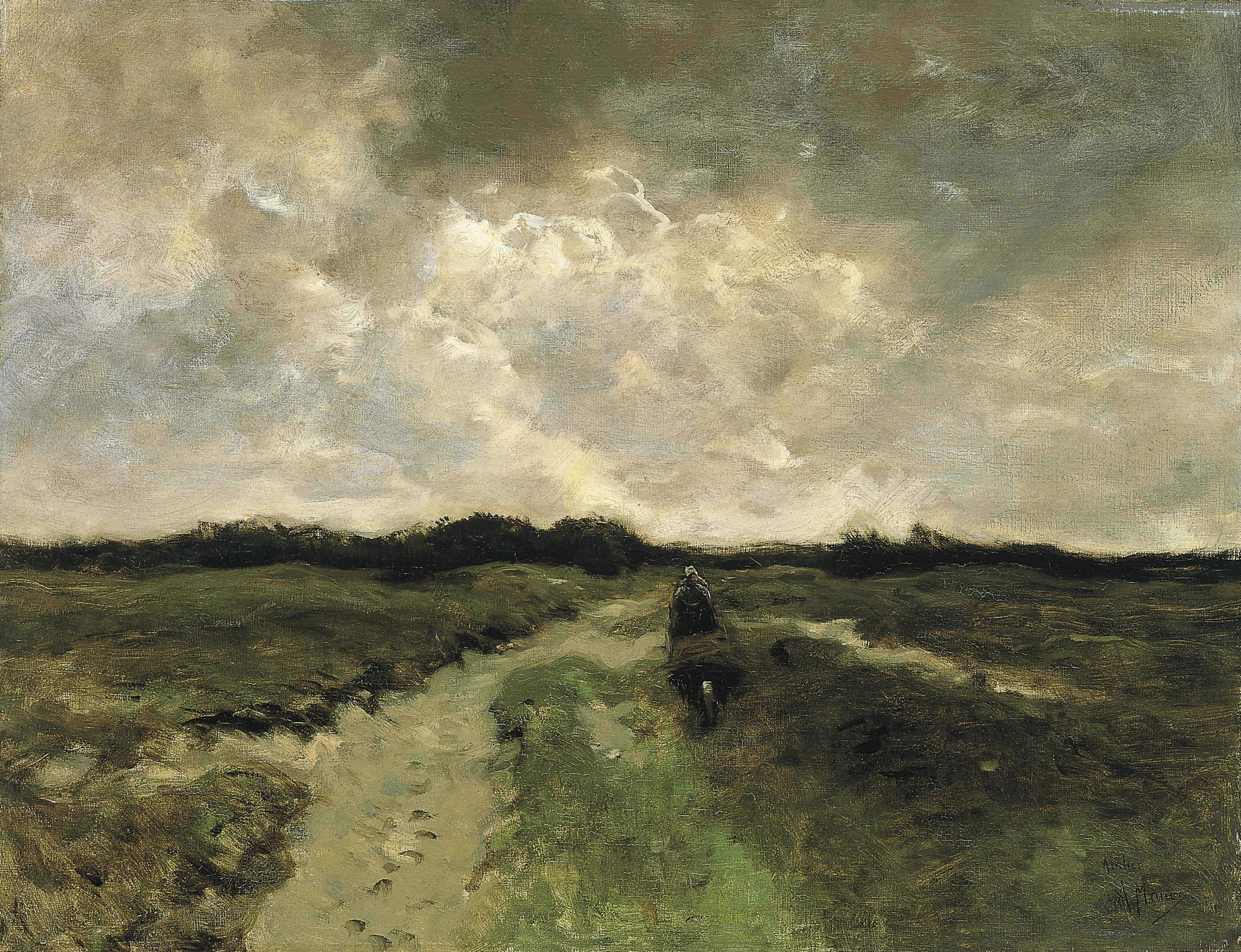 Crossing the Heath. Cruzando el brezal, c. 1885-1888