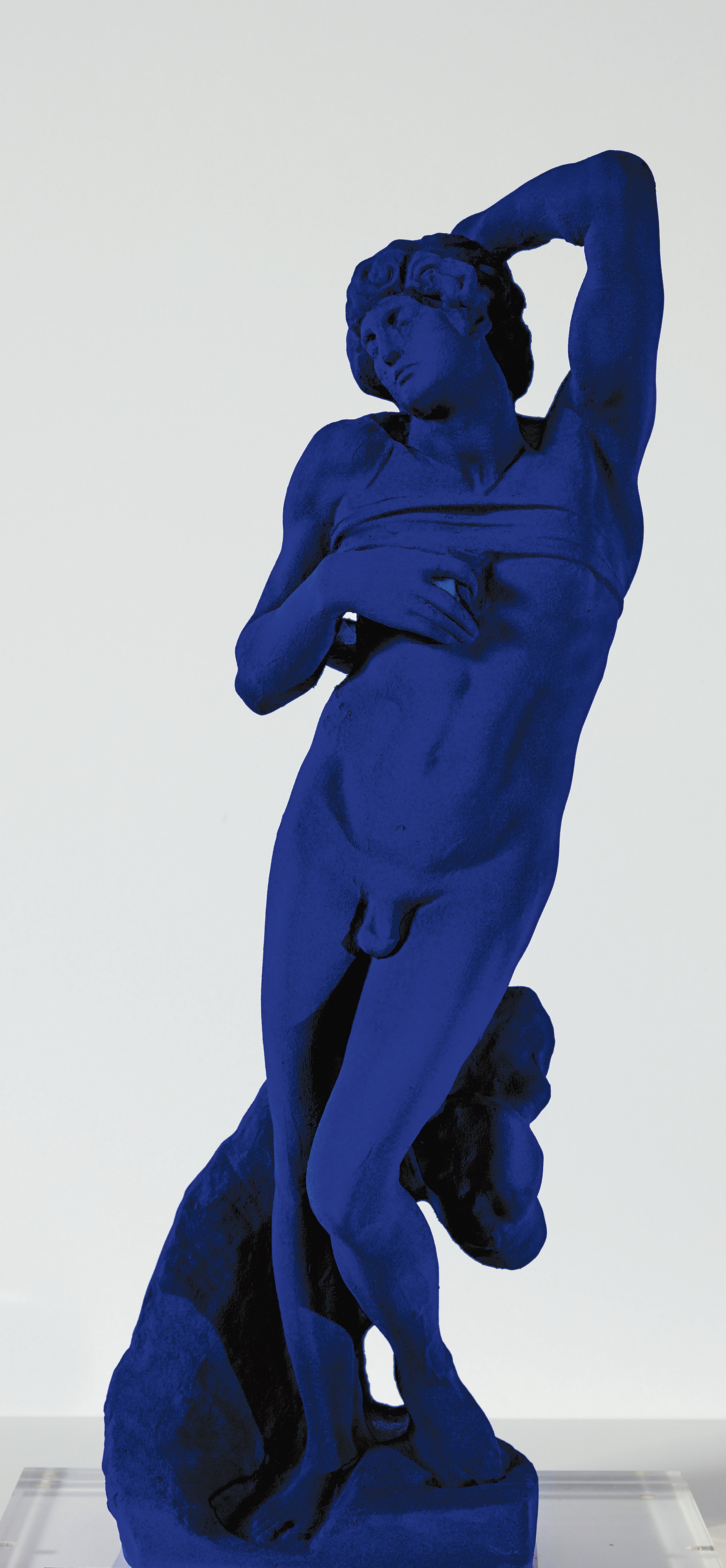 The Dying Slave (by Michelangelo). Yves Klein