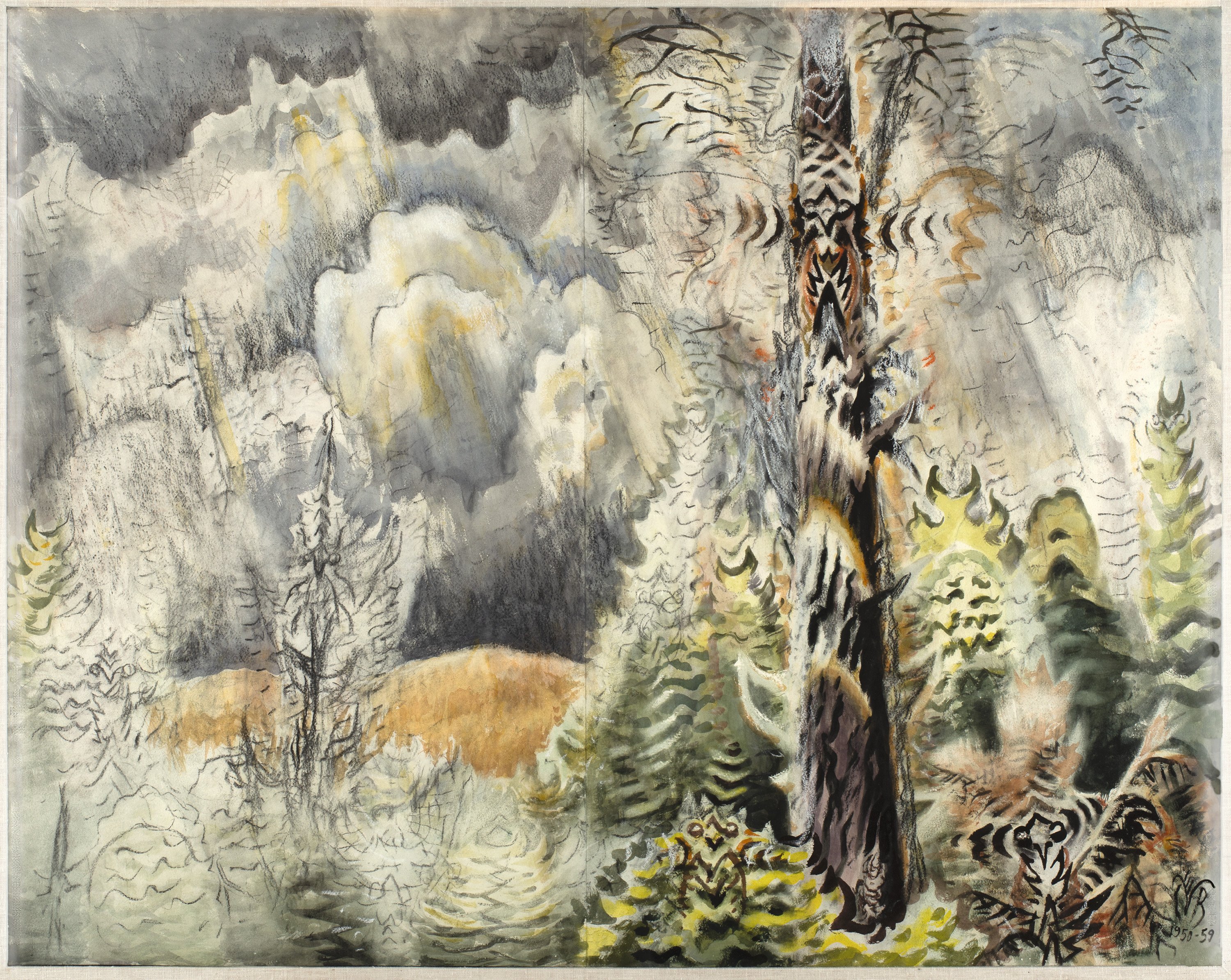 Bosques de cigarras. Charles Ephraim Burchfield