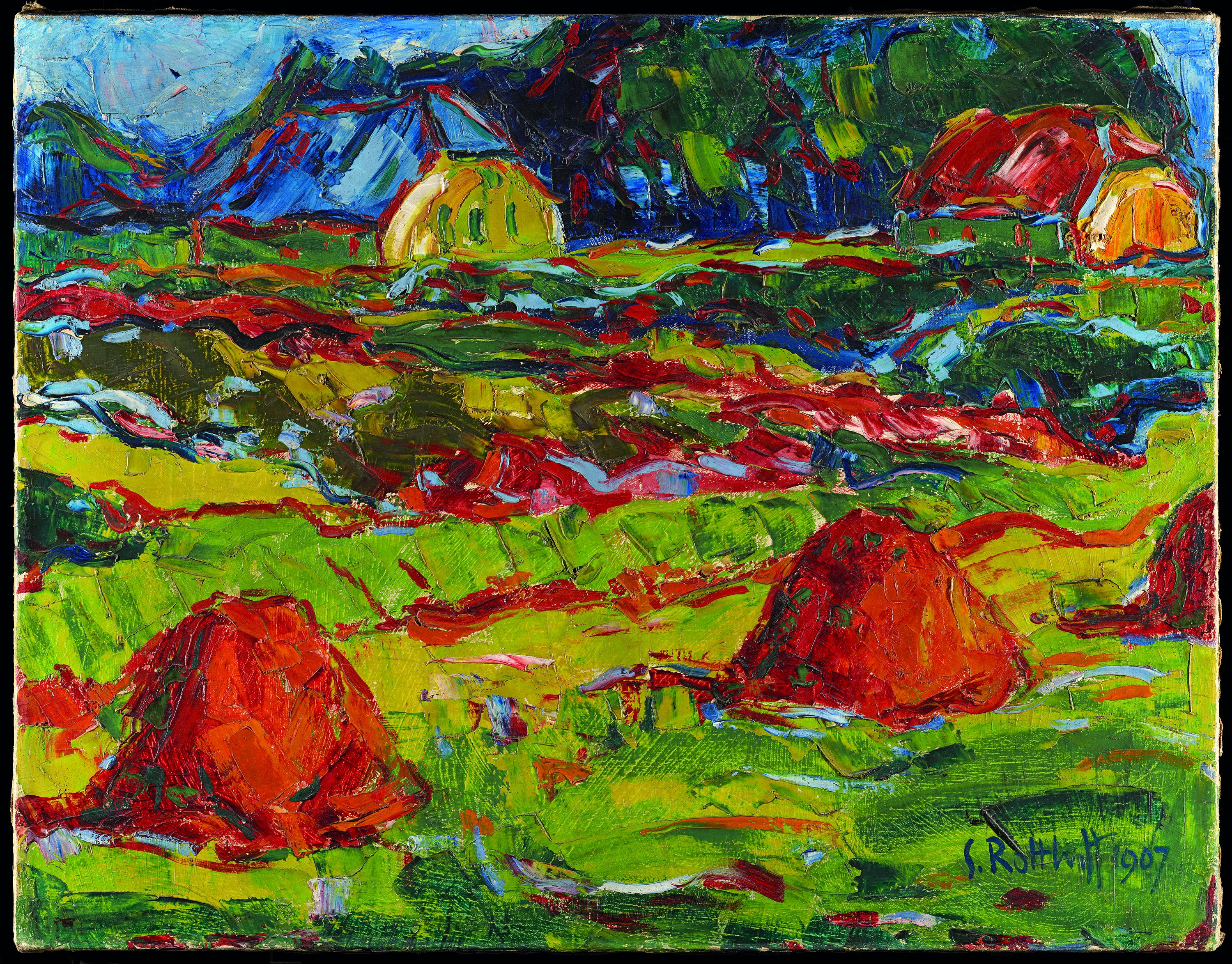 Paisaje de otoño en Oldenburg. Karl (Karl Schmidt) Schmidt-rottluff