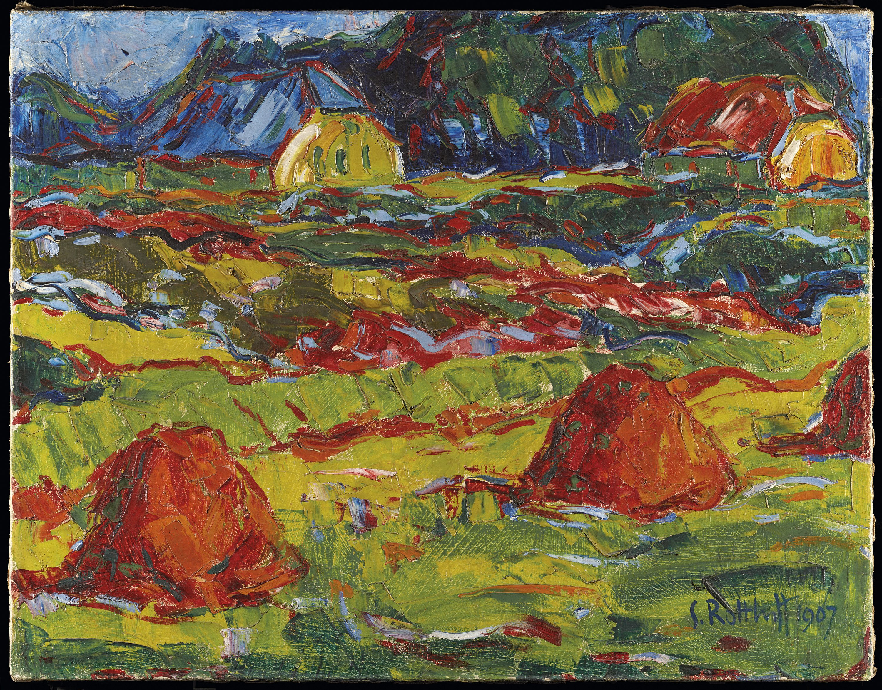 Paisaje de otoño en Oldenburg. Karl (Karl Schmidt) Schmidt-rottluff