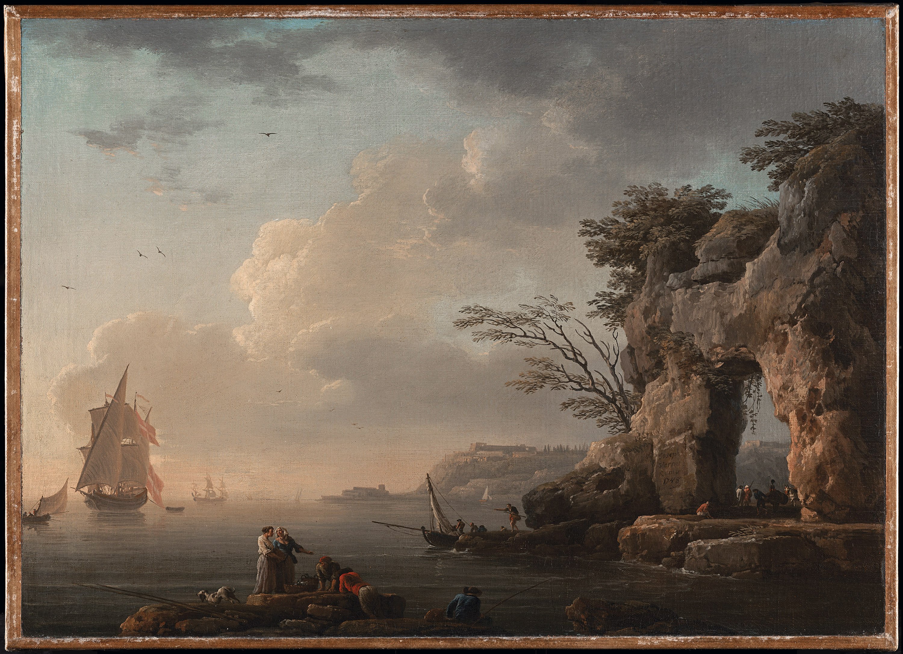 A Calm Sea. Mar en calma, 1748
