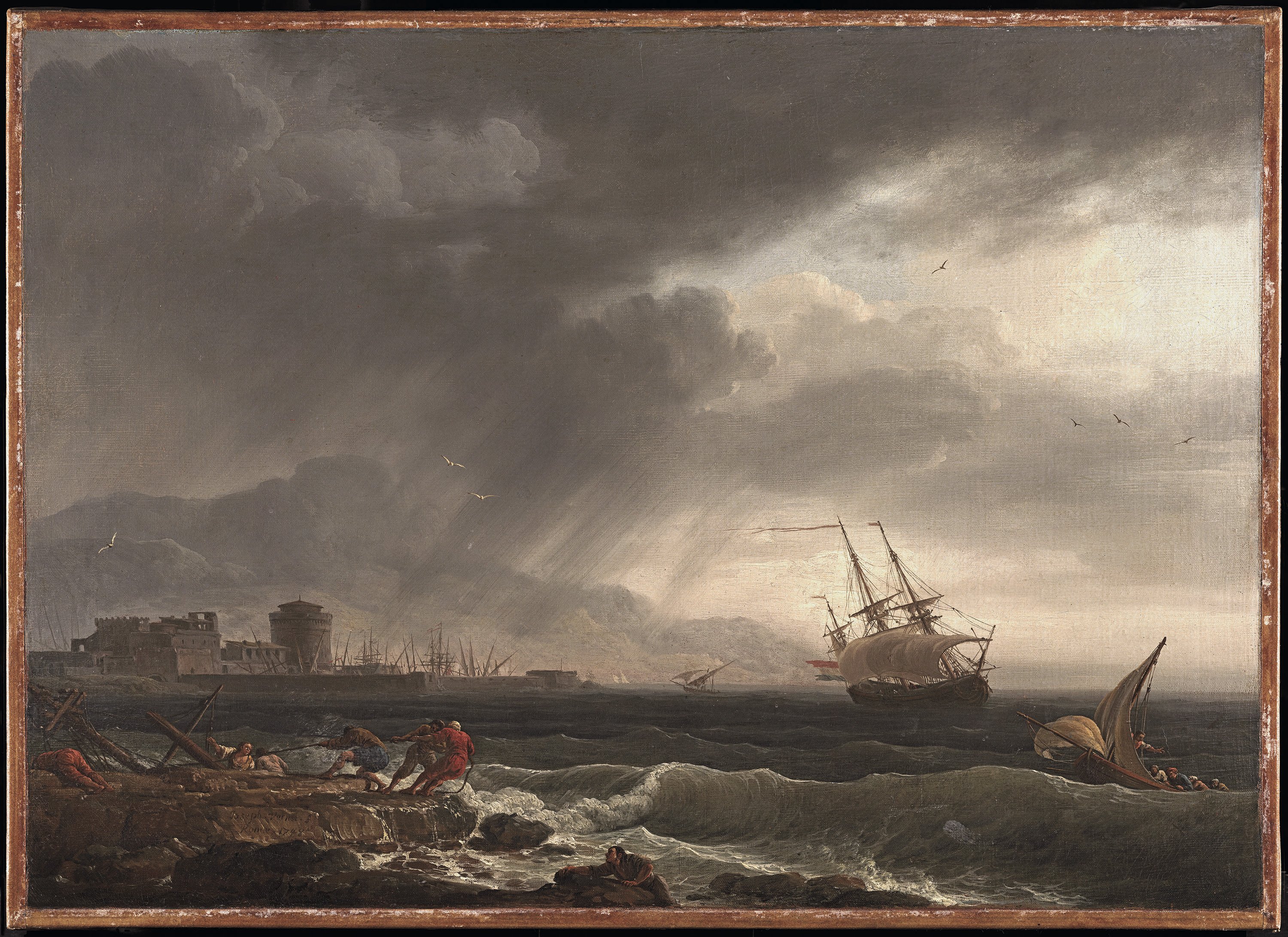 A Stormy Sea . Mar tempestuoso, 1748