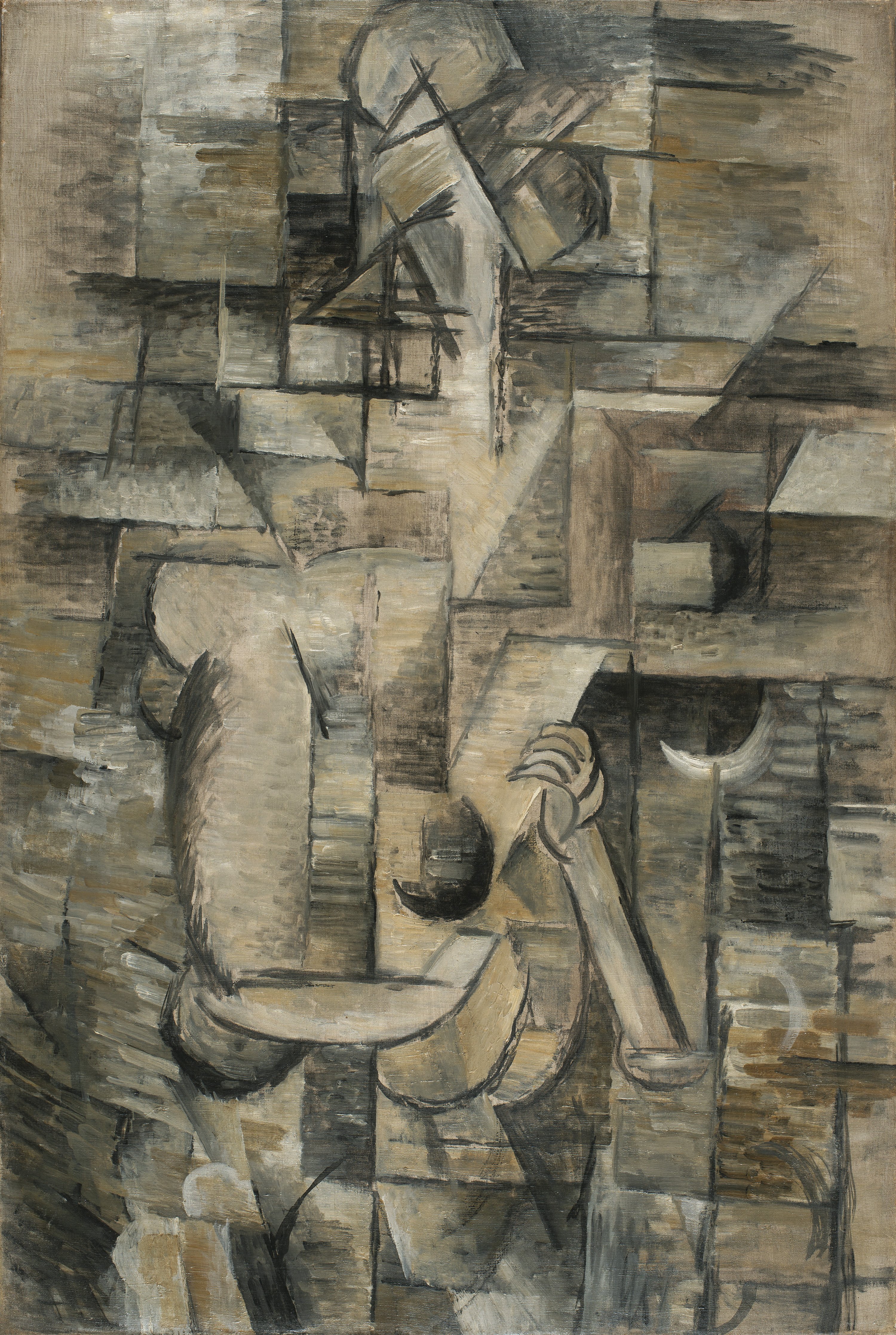 Mujer con mandolina. Georges Braque