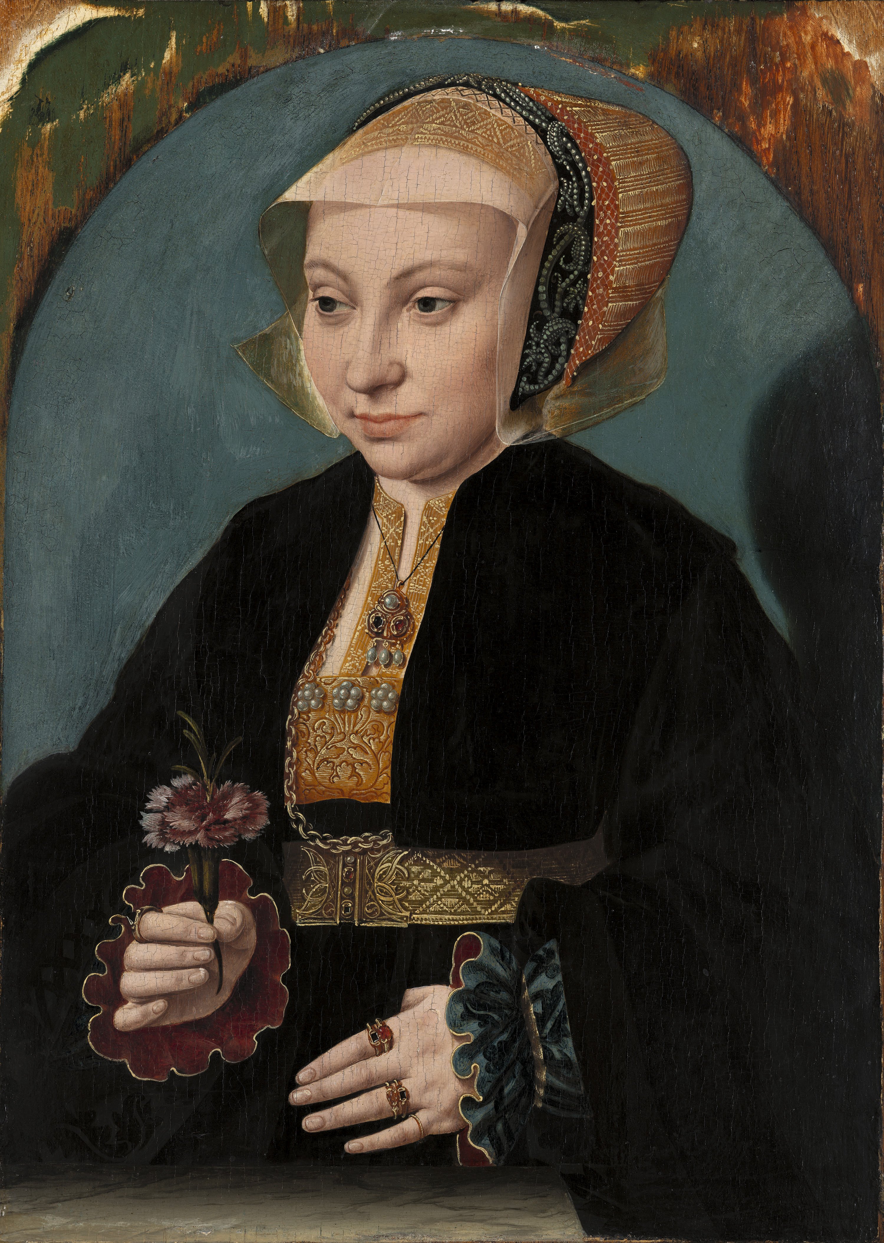 Retrato de una mujer. Bartholomäus El Viejo Bruyn