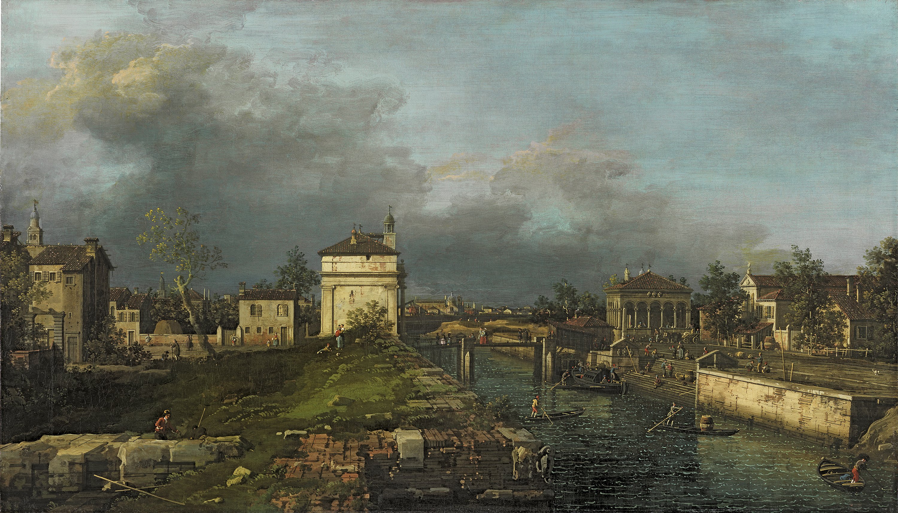 Porta Portello en Padua. Canaletto (Giovanni Antonio  Canal)