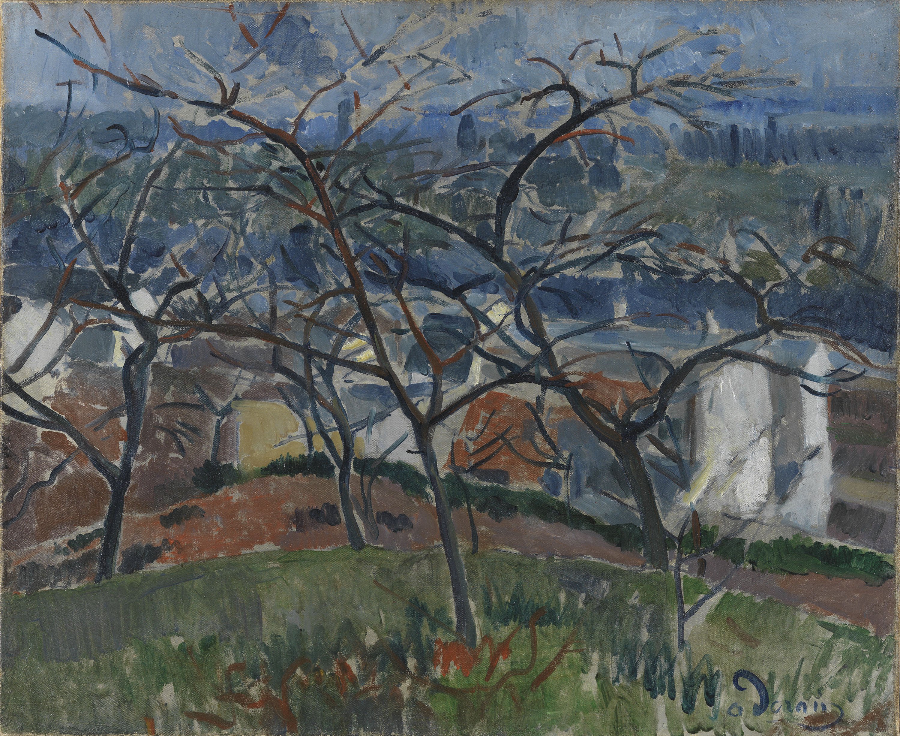 Landscape around Chatou. Paisaje en los alrededores de Chatou, 1904-1905