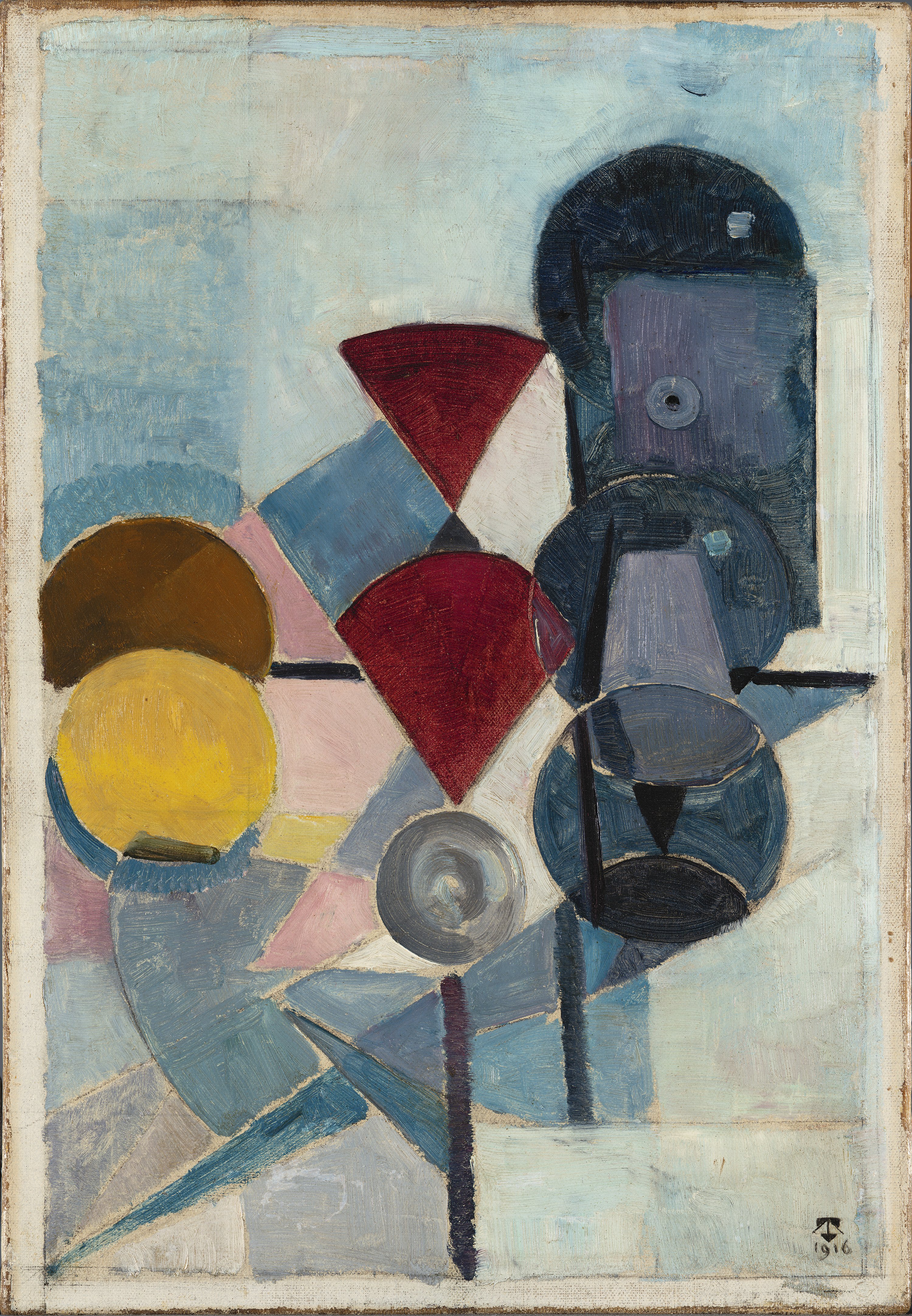 Compositie II (Still Life). Composición II (Naturaleza muerta), 1916