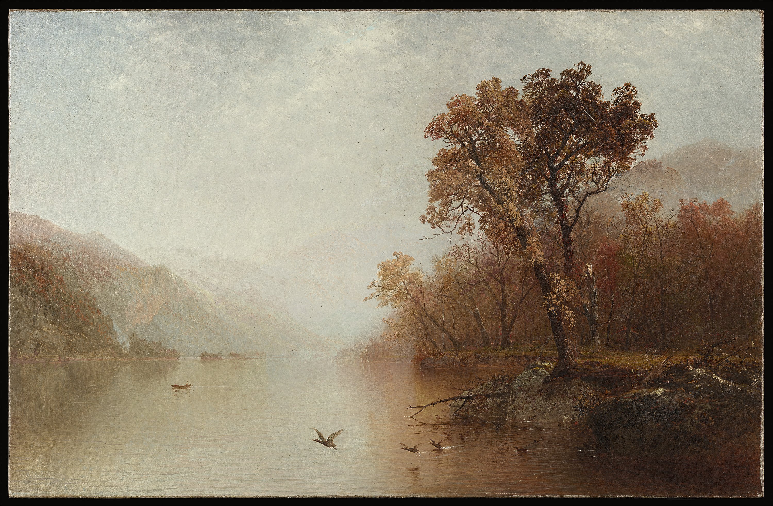 El lago George. John Frederick Kensett