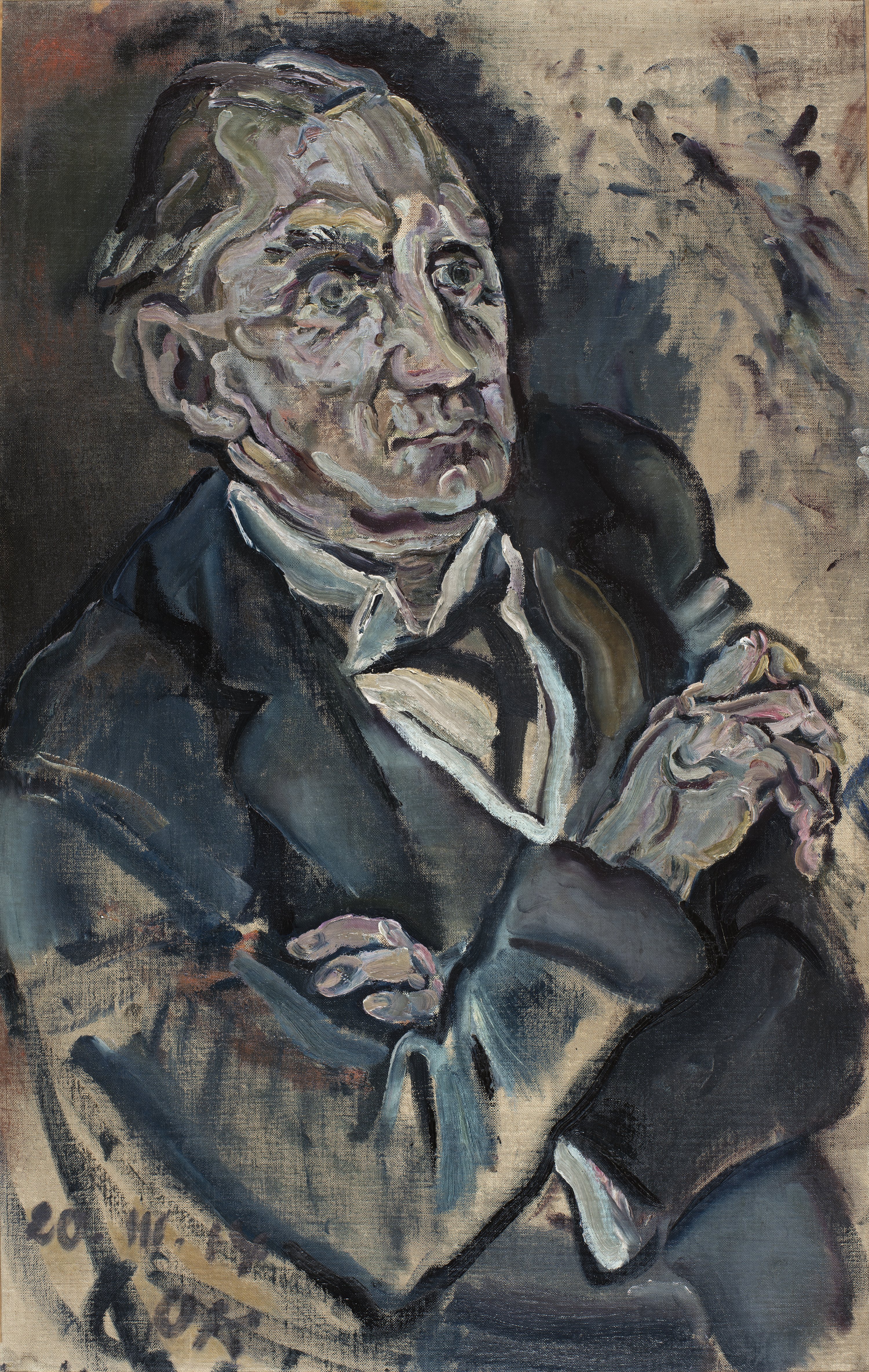 Retrato de Max Schmidt. Oskar Kokoschka