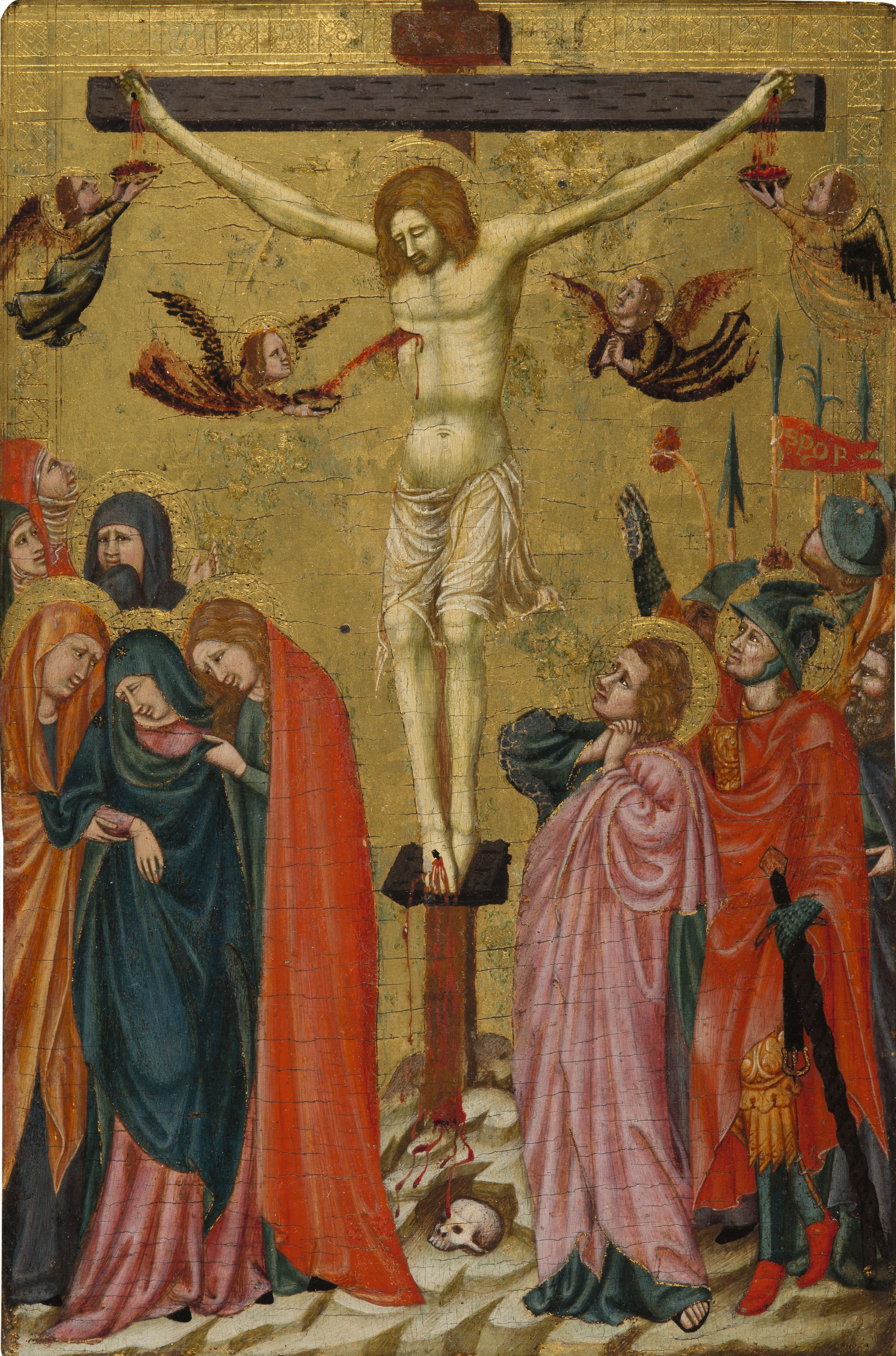 The Crucifixion. La Crucifixión, c. 1320