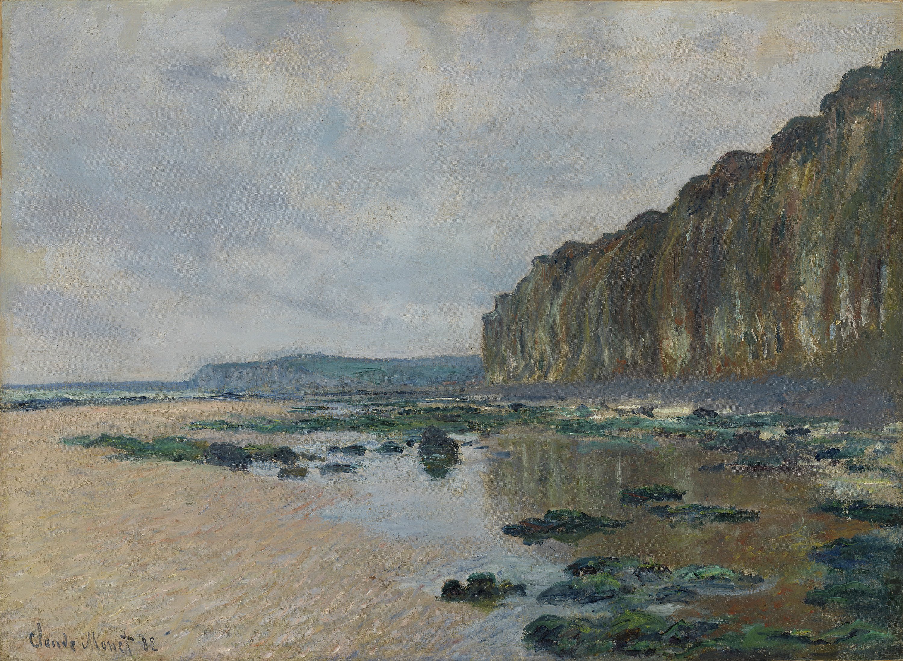 MONET CLAUDE. Marea baja en Varengeville