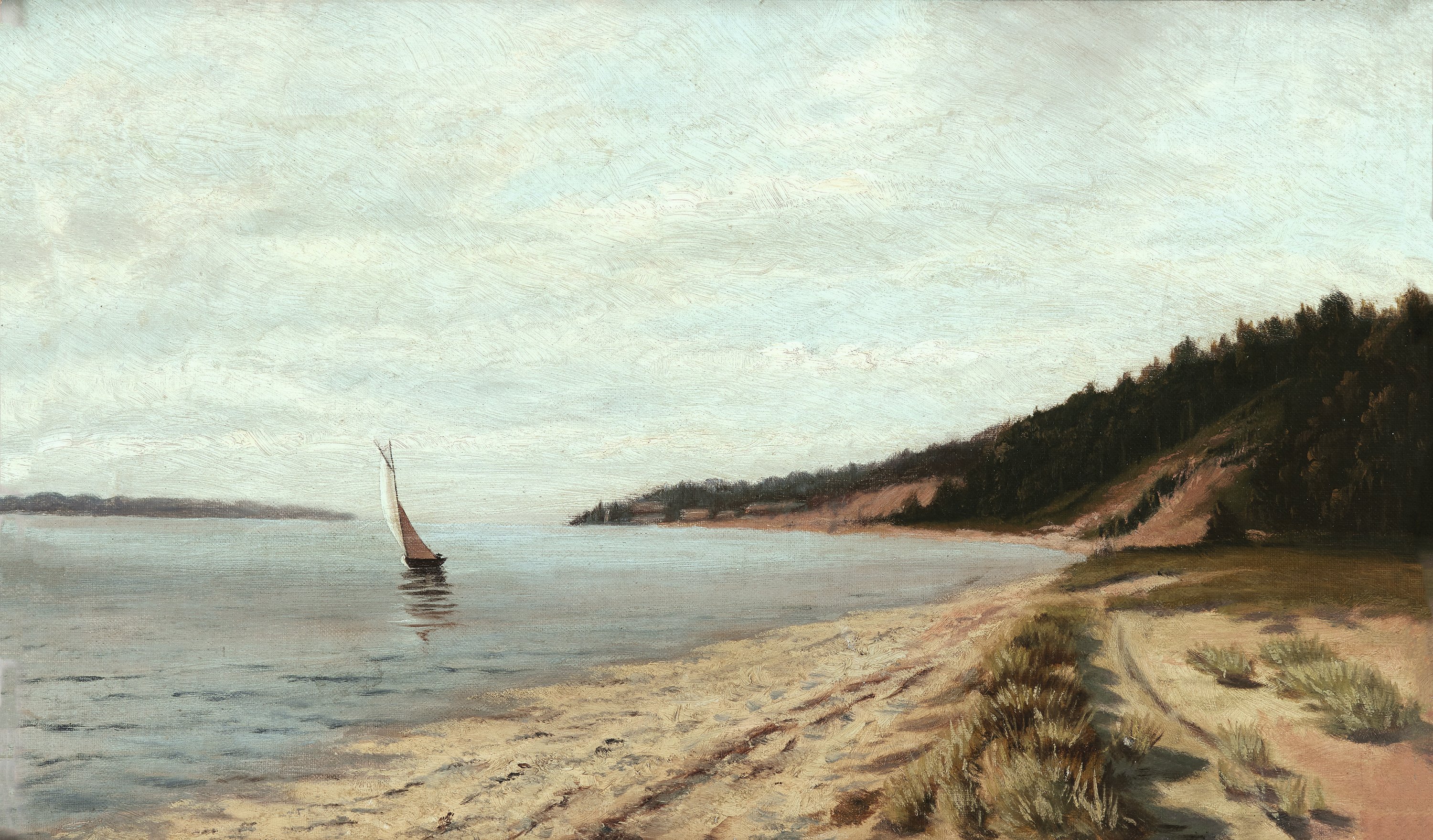 Afternoon Sailing. Navegación al atardecer, c. 1890