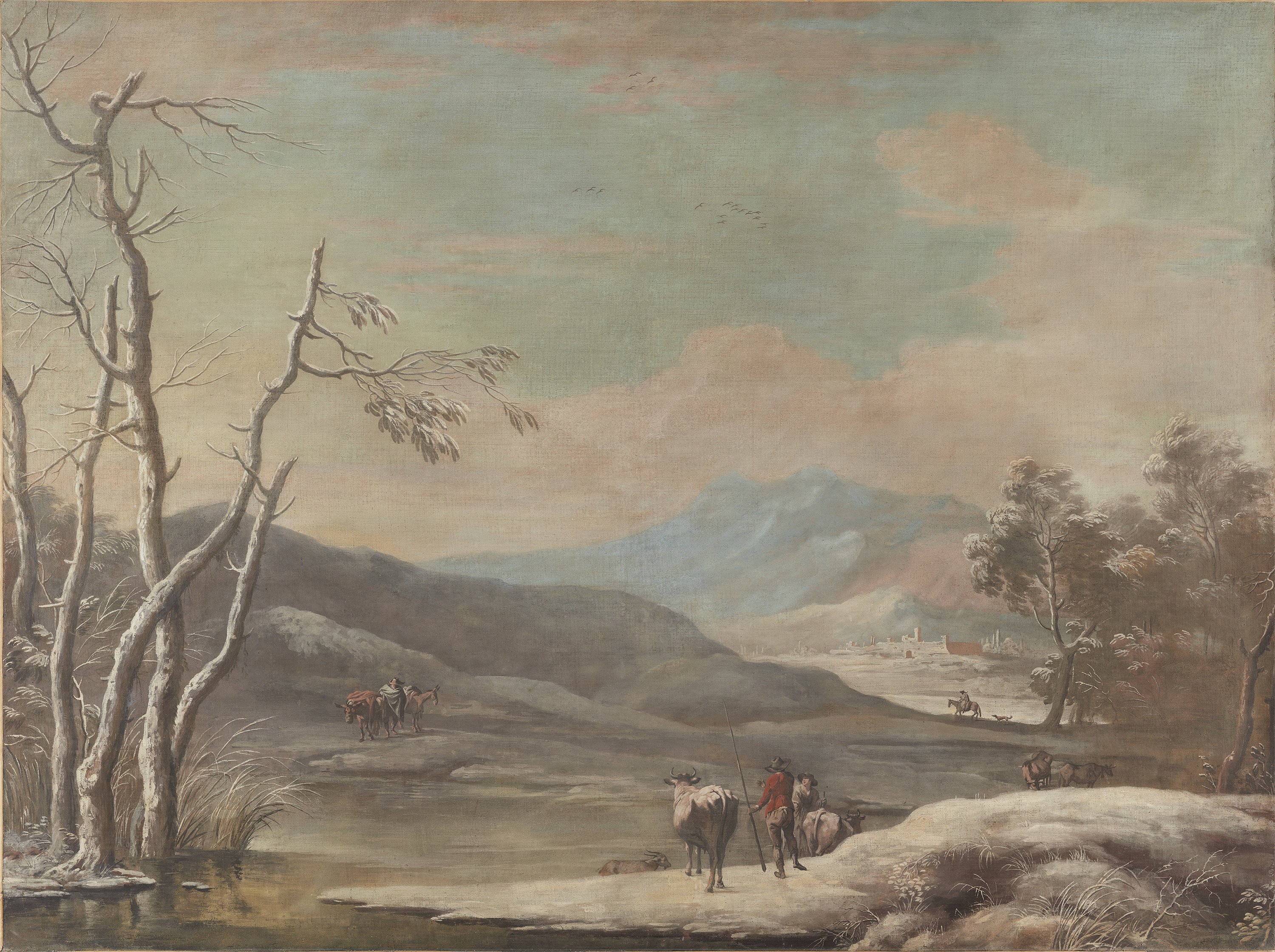 Winter Landscape. Paisaje de invierno, c. 1728-1729