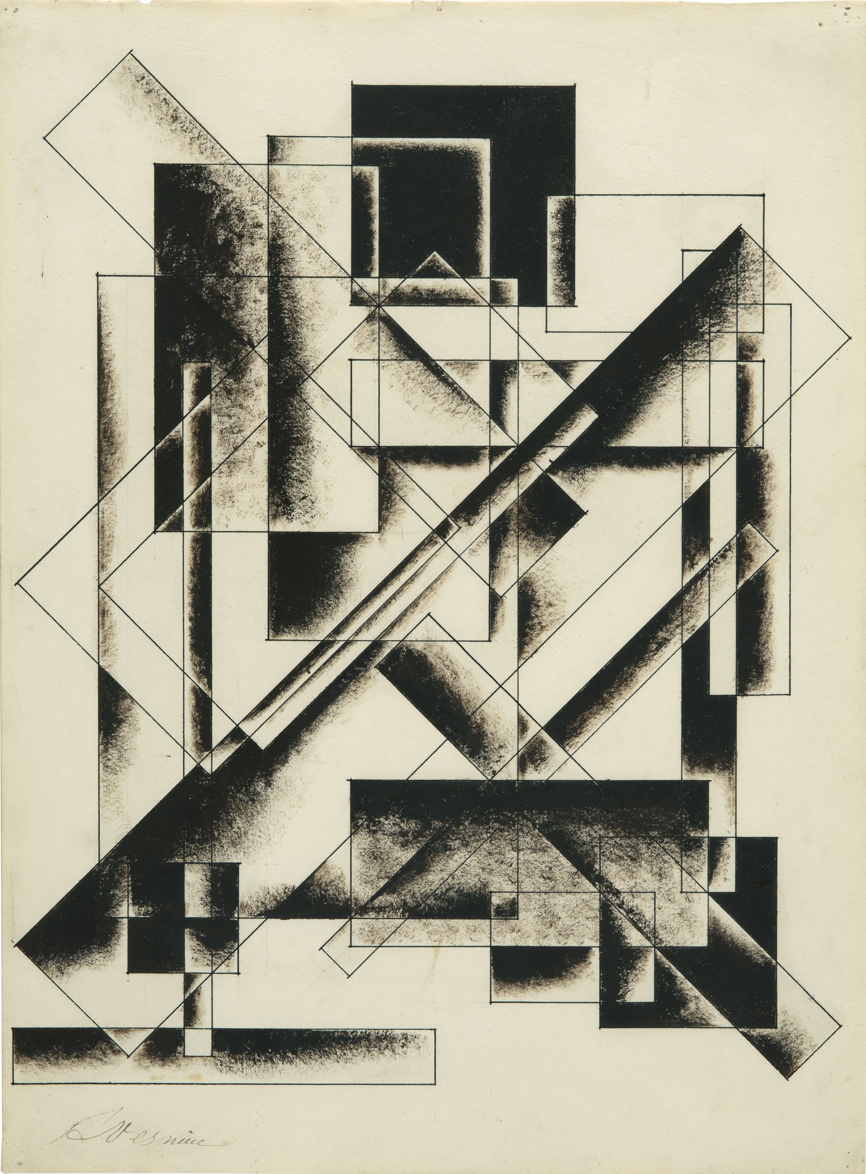 Sin título (Dibujo geométrico). Alexander Vesnin