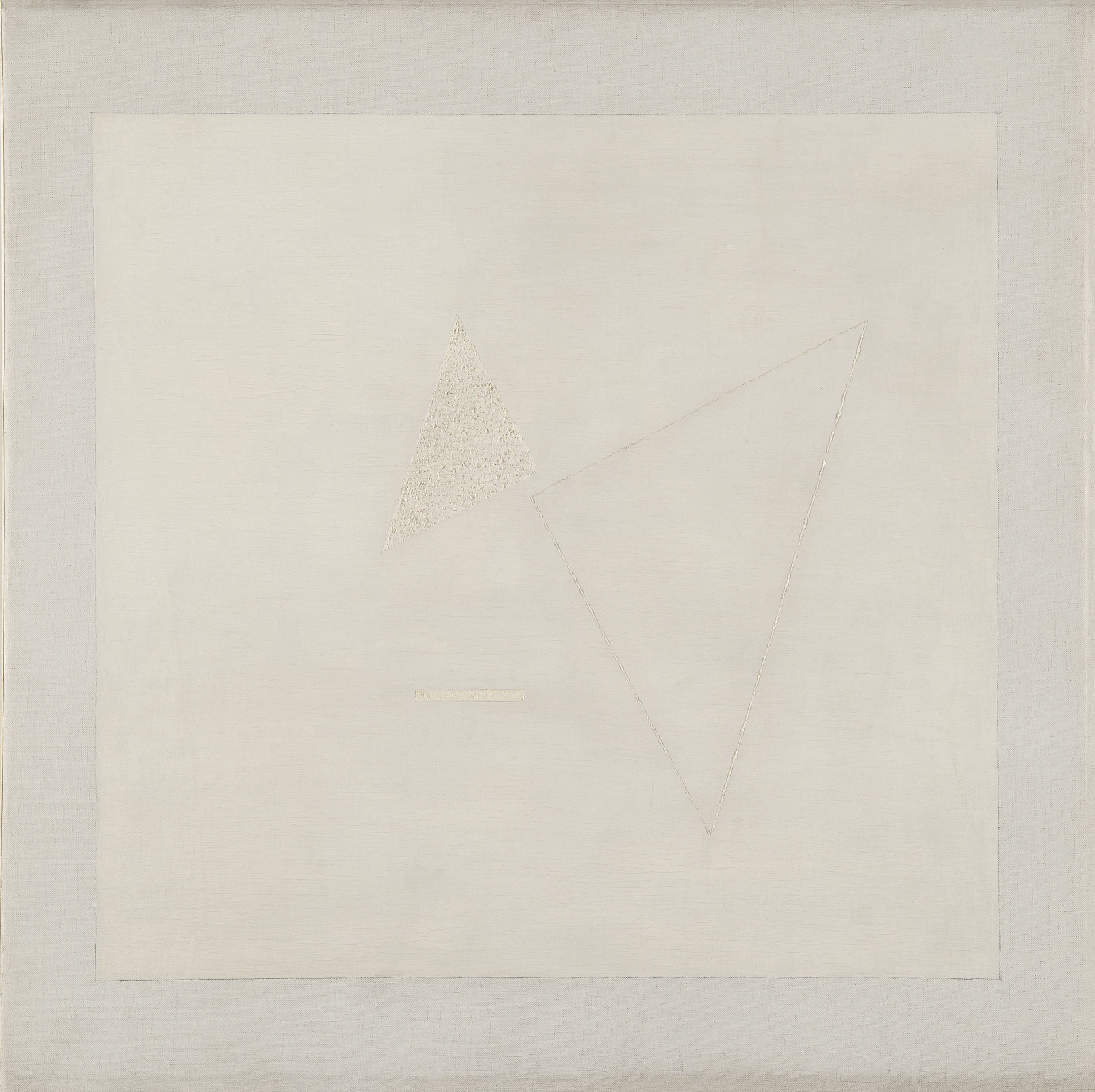 Composición nº 104. Blanco sobre blanco. Friedrich Vordemberge-gildewart