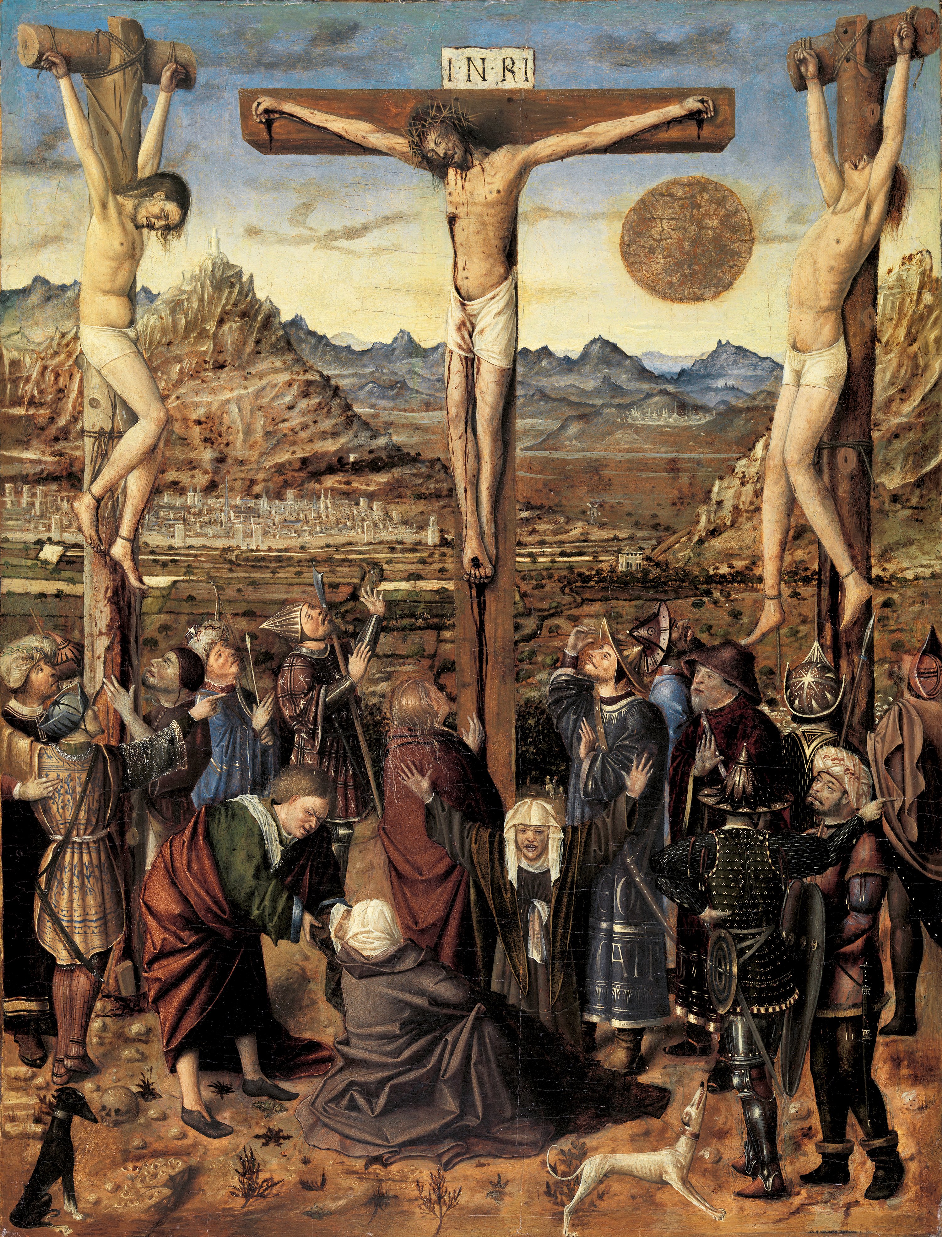 The Crucifixion. Anónimo VALENCIANO activo entre h. 1450 y 1460 