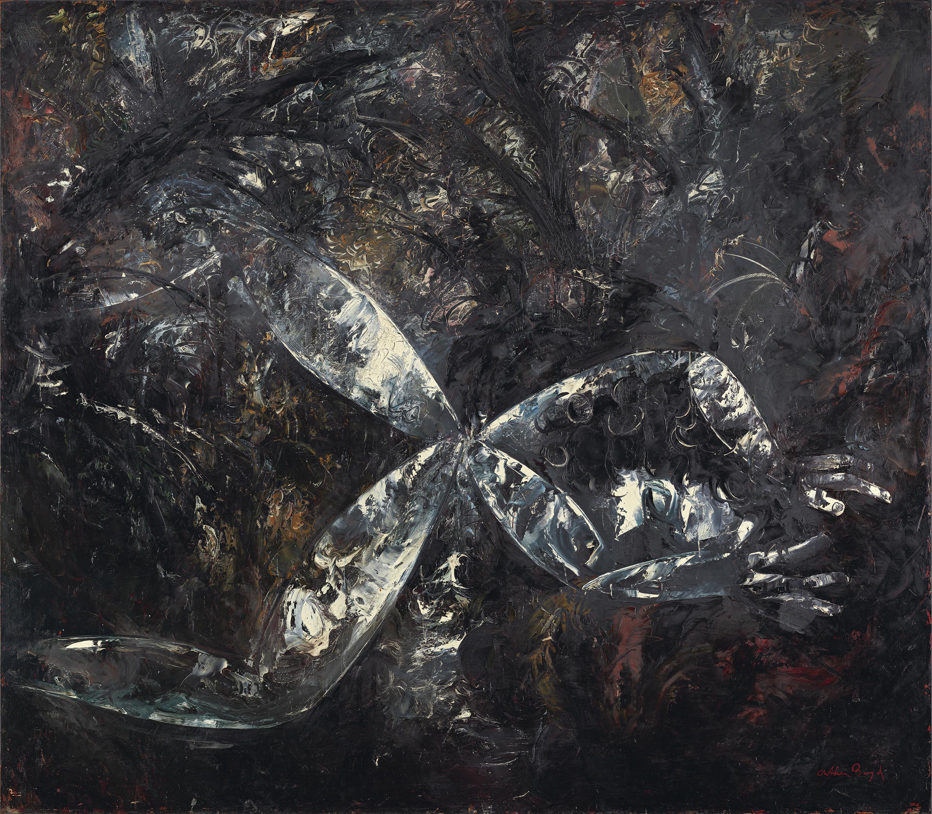 Nude Turning Into a Dragonfly. Desnudo transformándose en una libélula, 1961