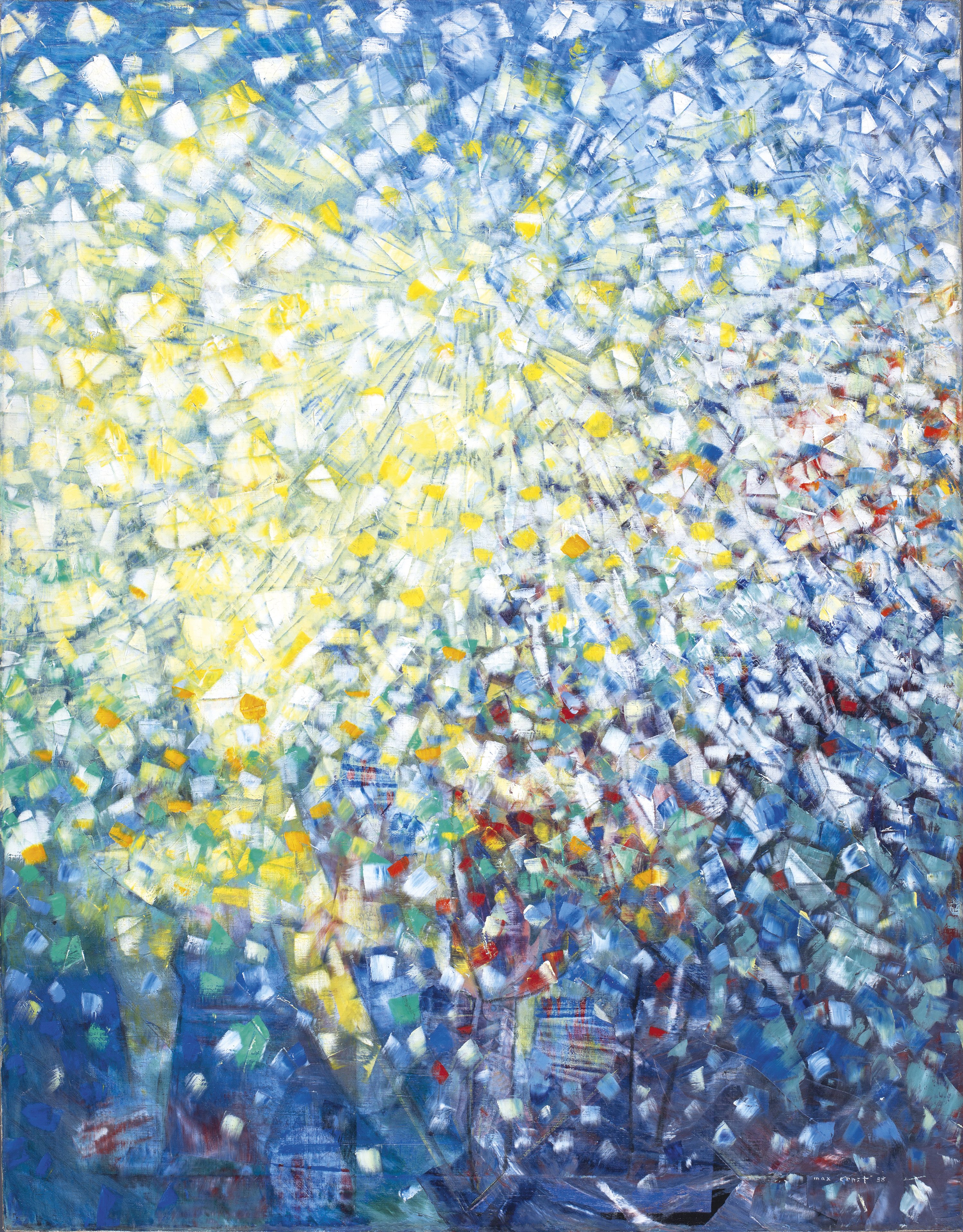 Treinta y tres muchachas salen a cazar la mariposa blanca. Max Ernst