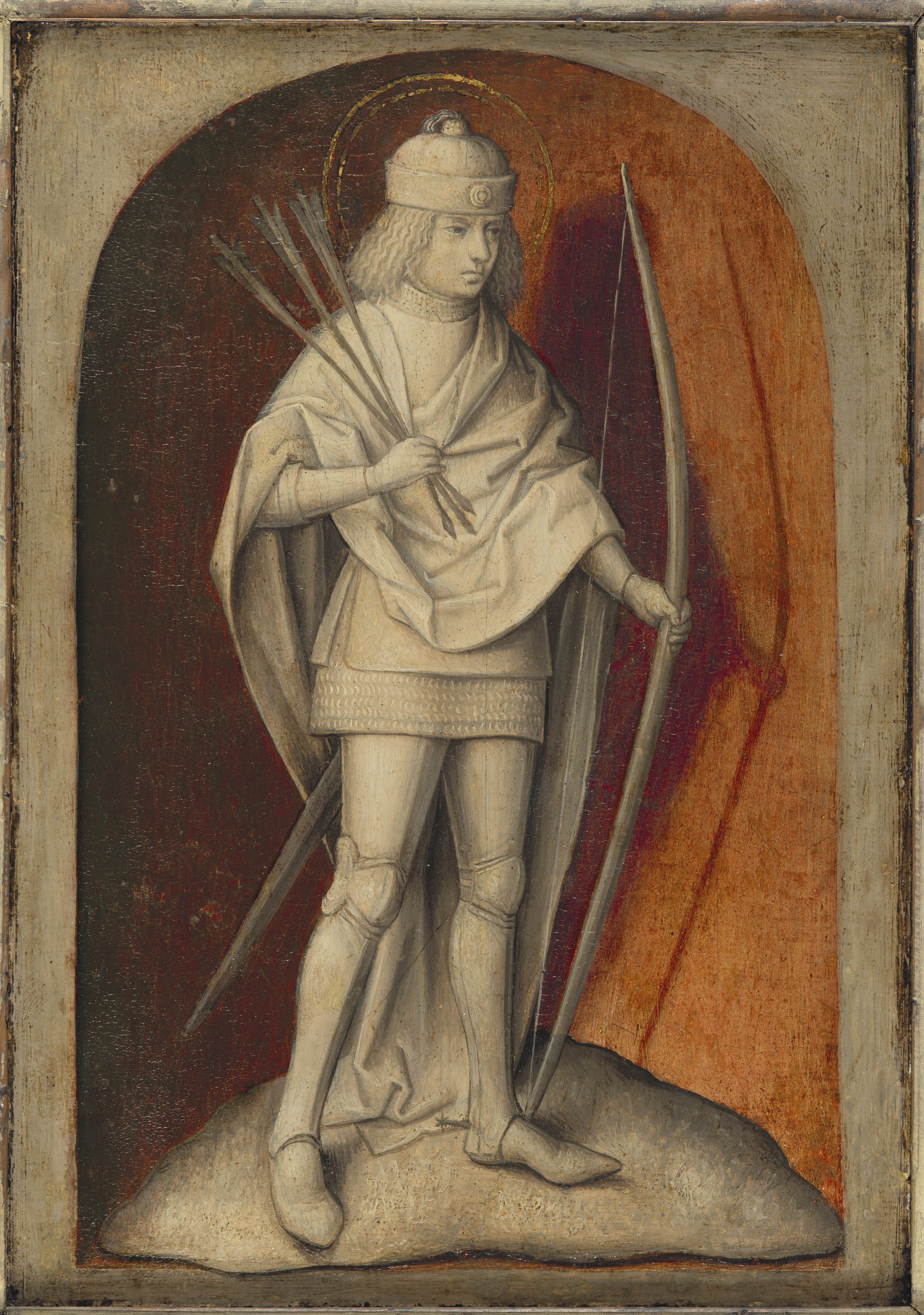 San Sebastián (reverso). Maestro DE LA LEYENDA DE LA MAGDALENA (atribuido)