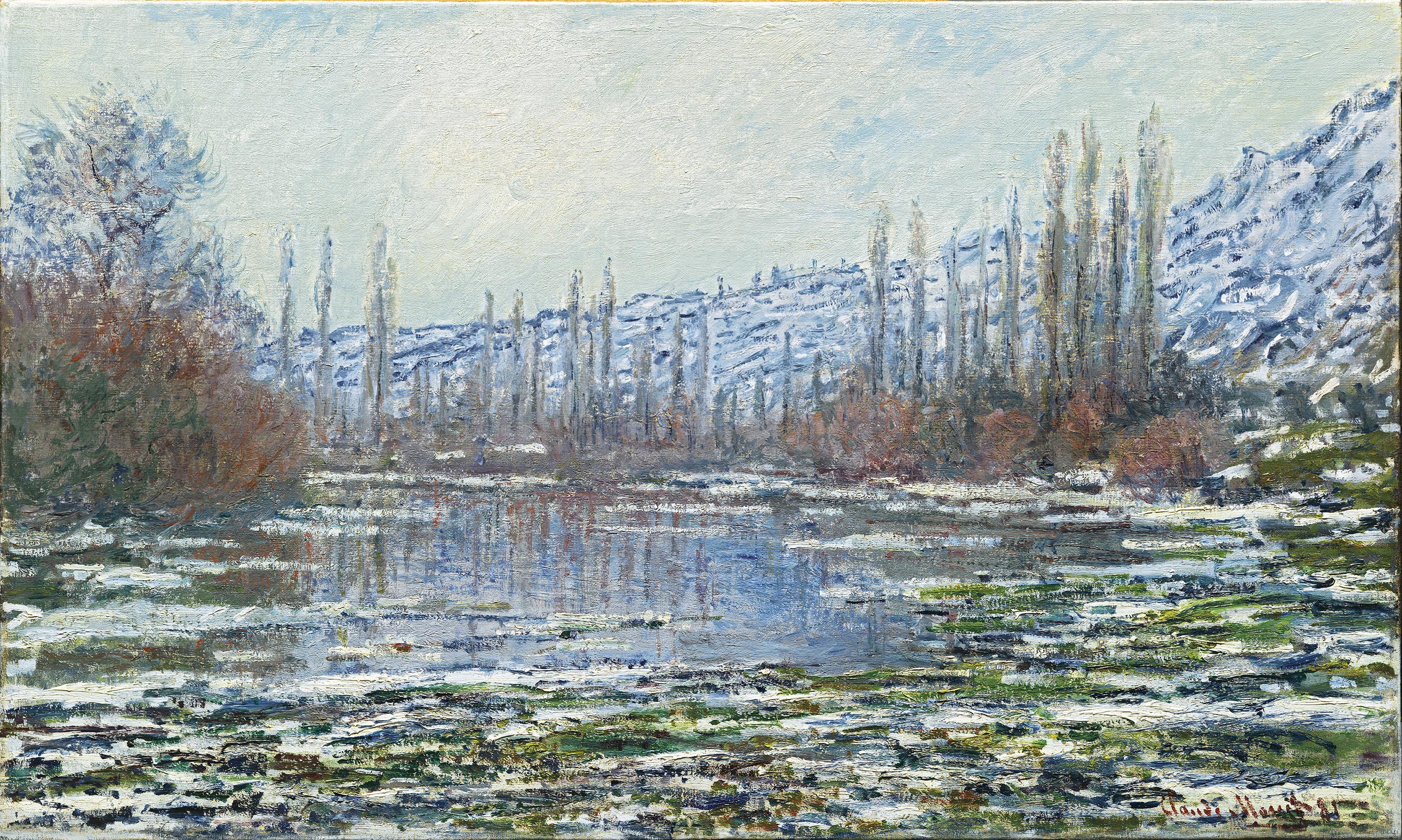 The Thaw at Vétheuil. El deshielo en Vétheuil, 1880