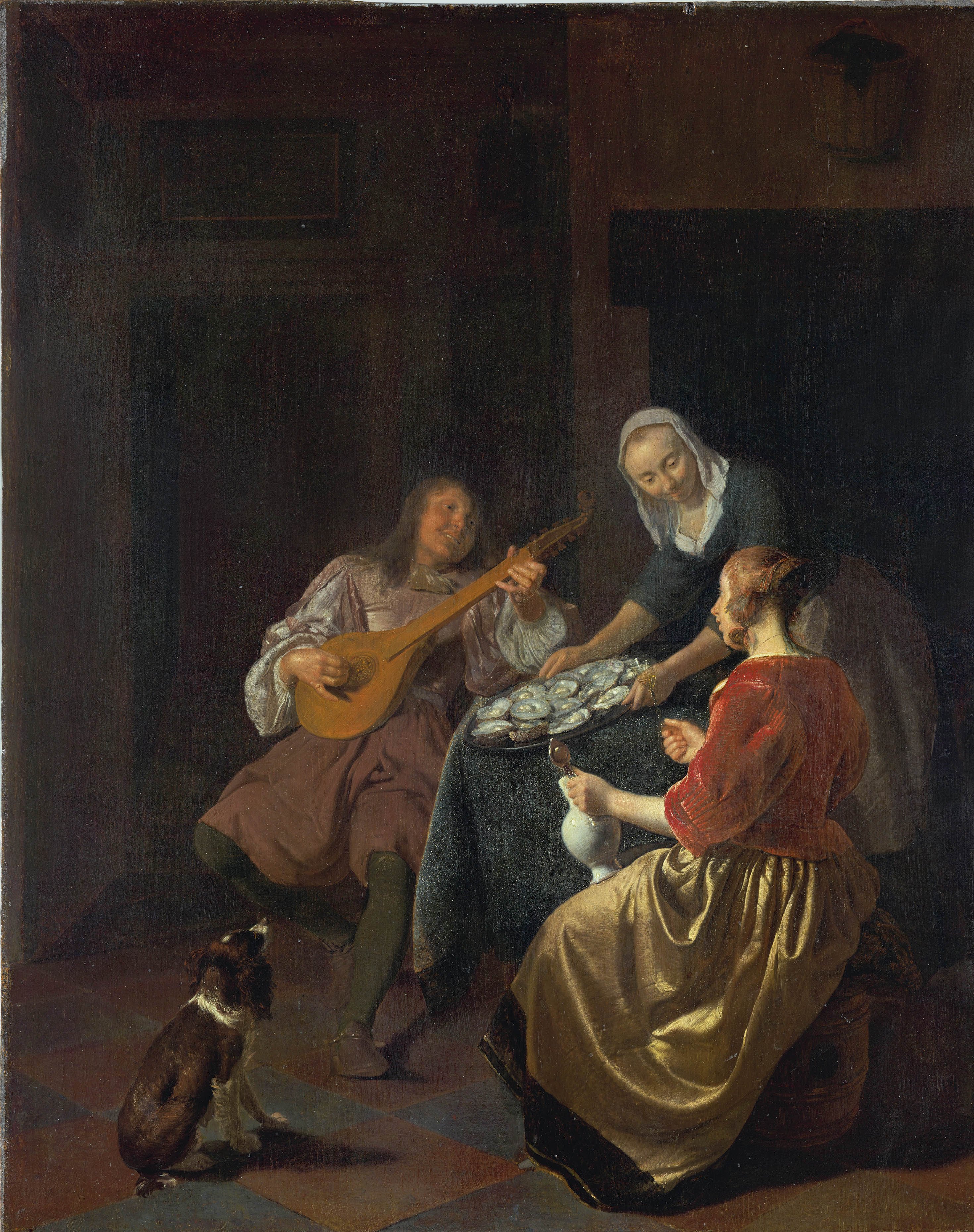 Oyster Eaters. Comiendo ostras, c. 1665-1669