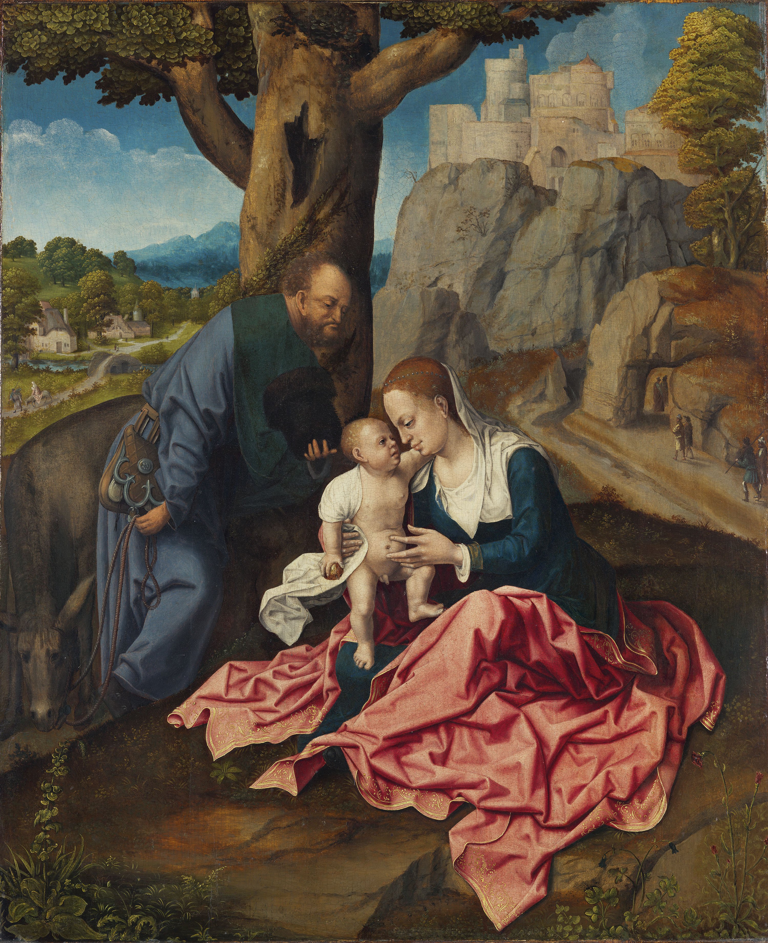 The Rest on the Flight into Egypt. El descanso en la huida a Egipto, c. 1515