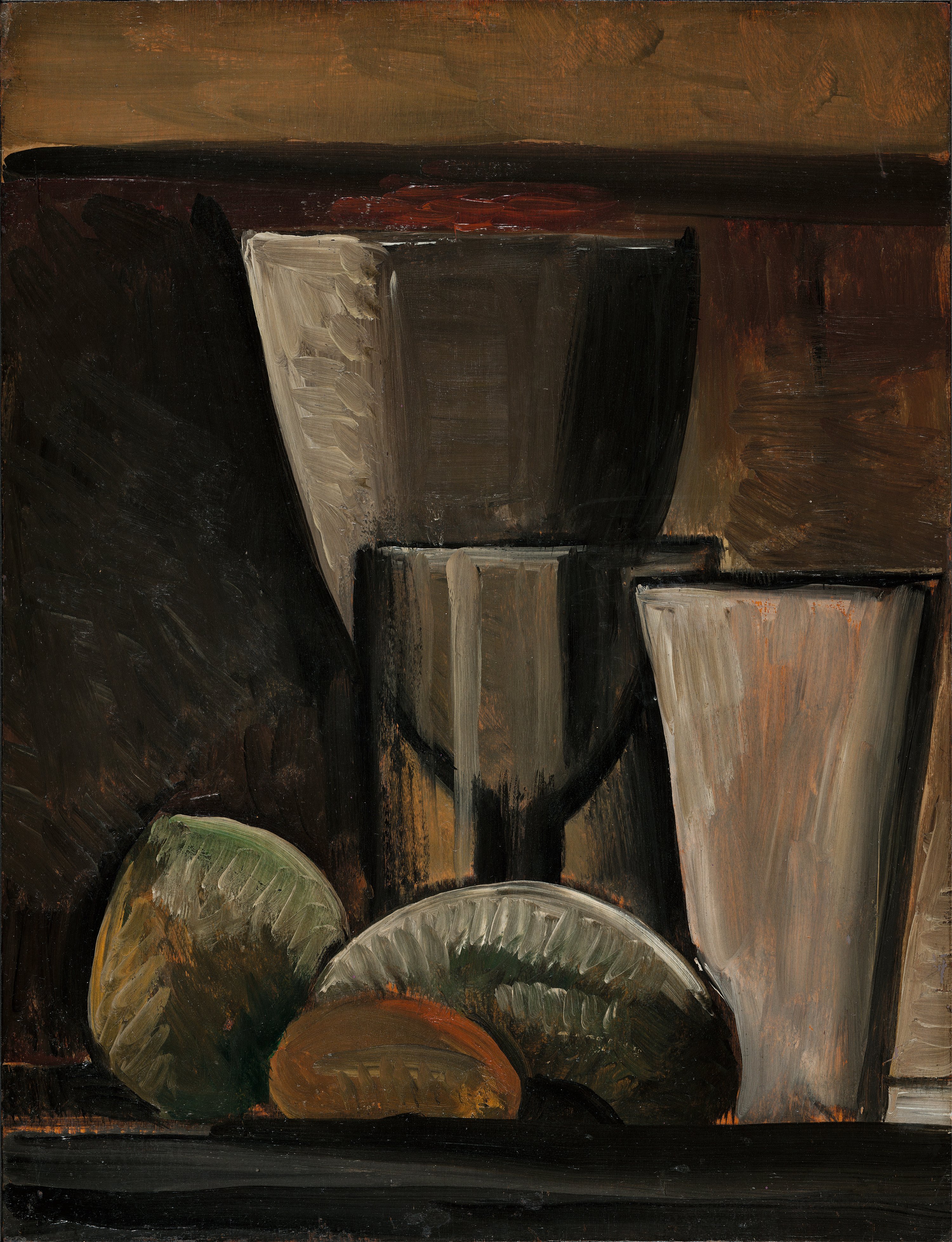 Vasos y frutas. Pablo (Pablo Ruiz Picasso) Picasso