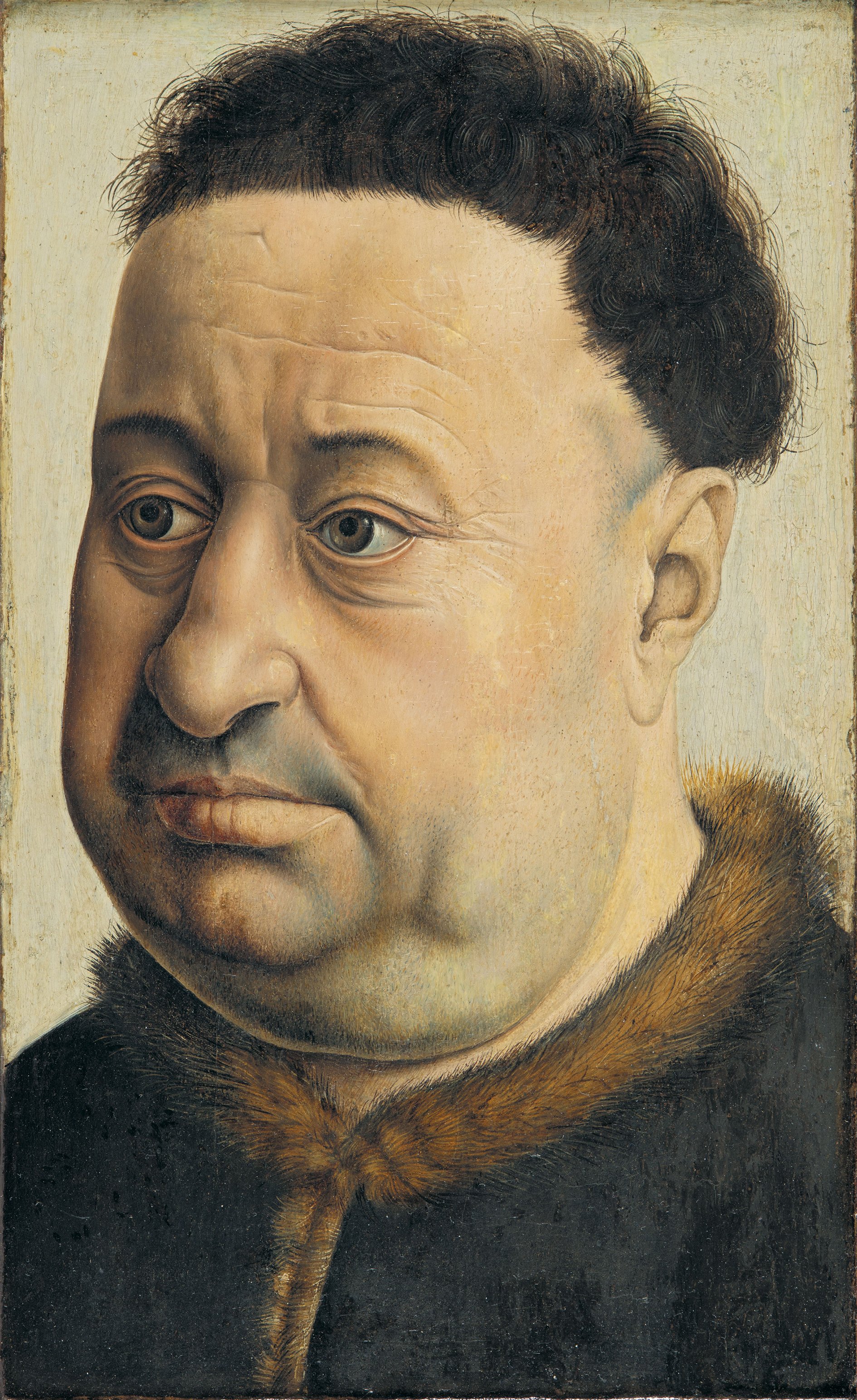 Retrato de un hombre robusto. Robert de Masmines (?). Robert (Maestro de Flemalle) Campin