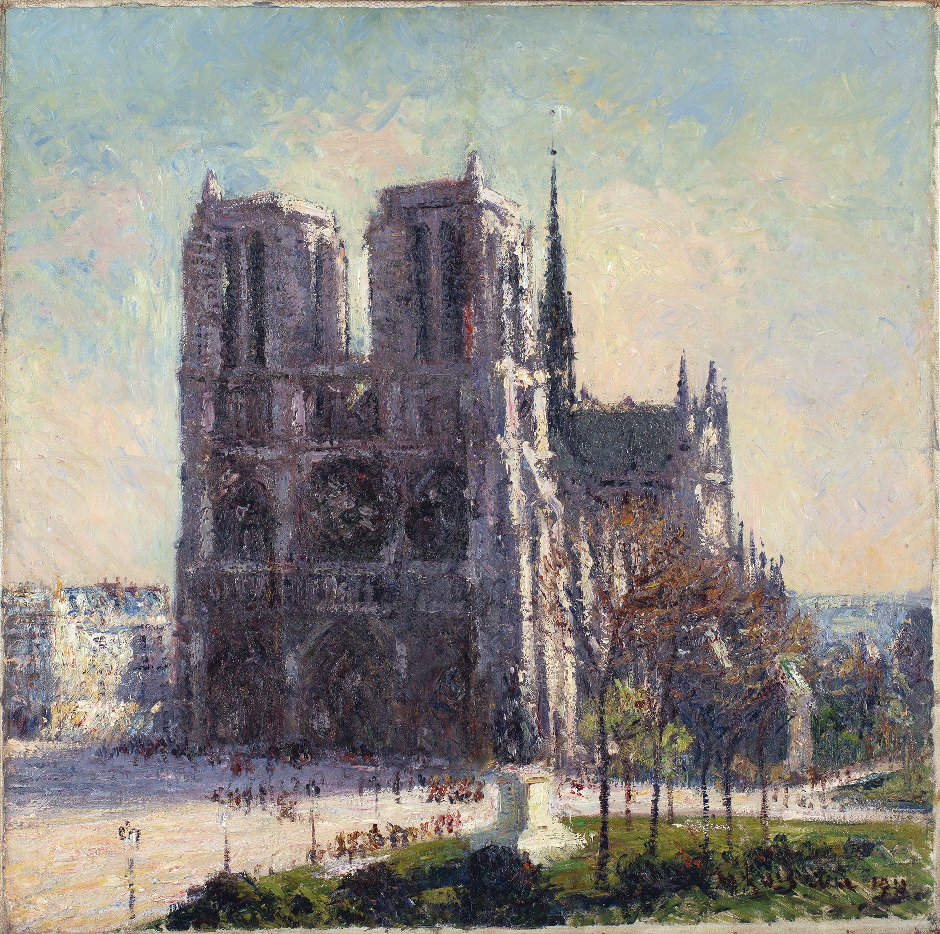 View of Notre-Dame, Paris. Vista de Notre-Dame, Paris, 1911