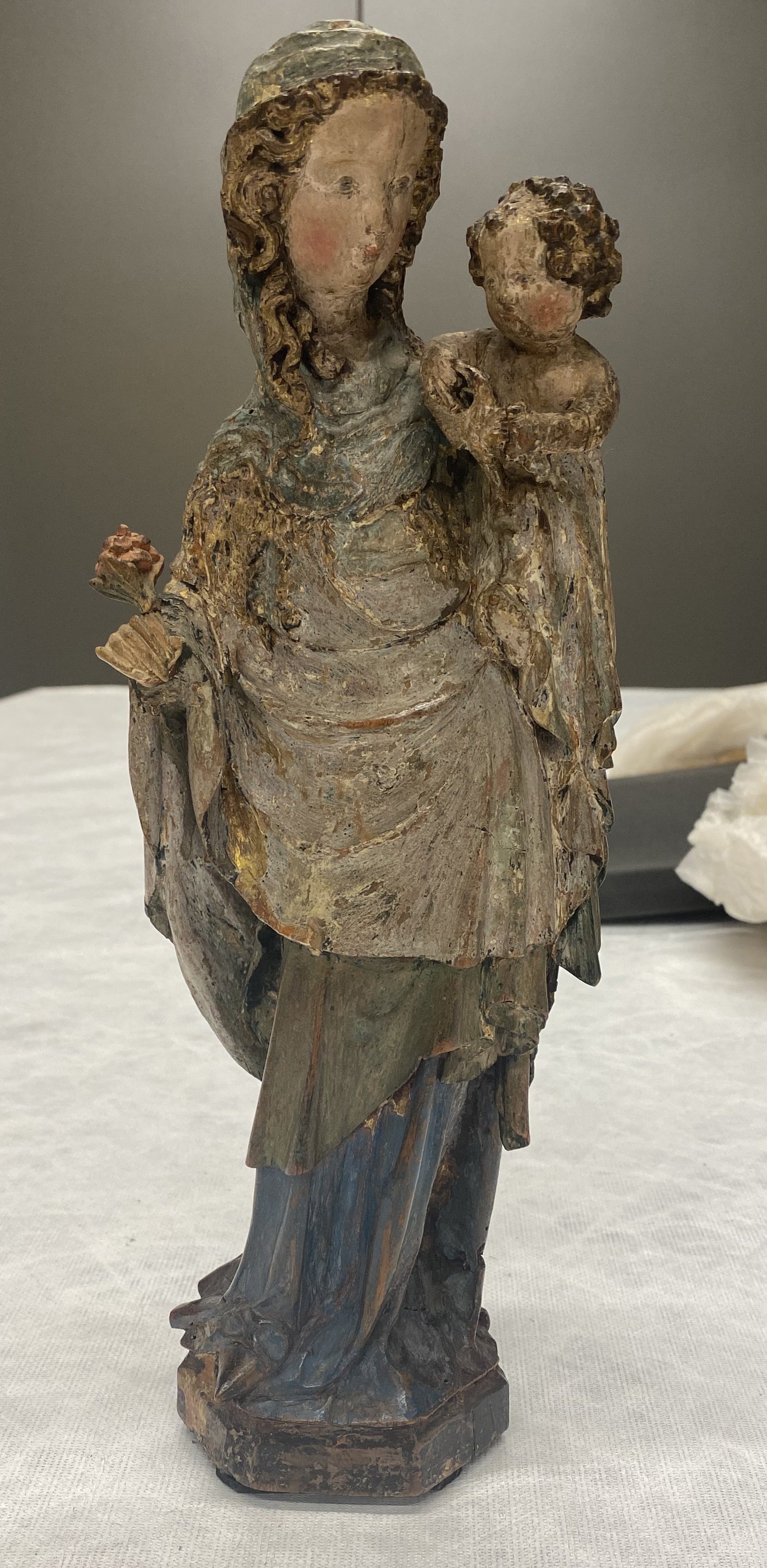 The Virgin and the Child. Anónimo ALEMÁN activo hacia 1380-1390